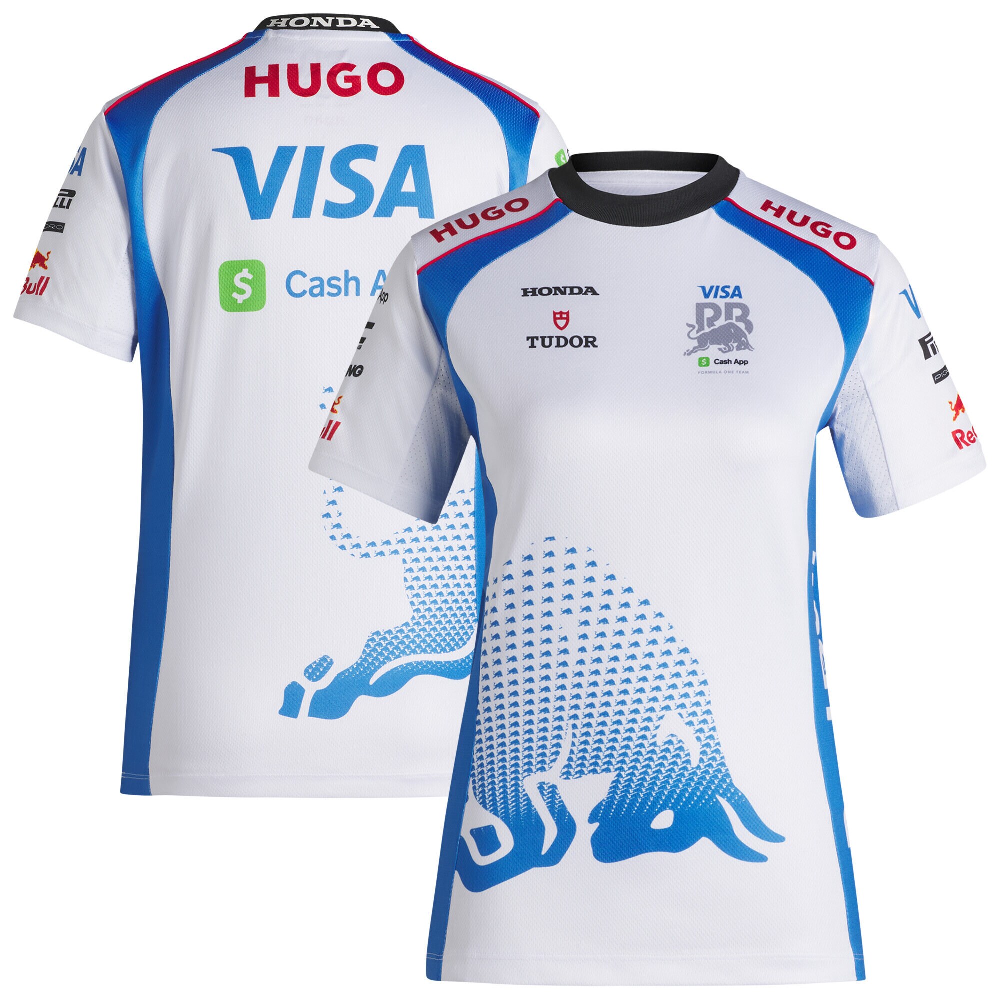 VCARB Hugo 2025 Team T-Shirt - White - Womens
