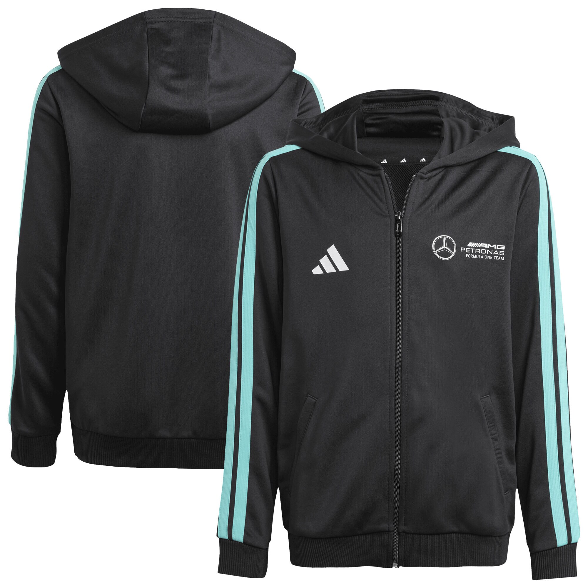 Mercedes AMG Petronas adidas F1 Logo Hoodie - Black - Kids