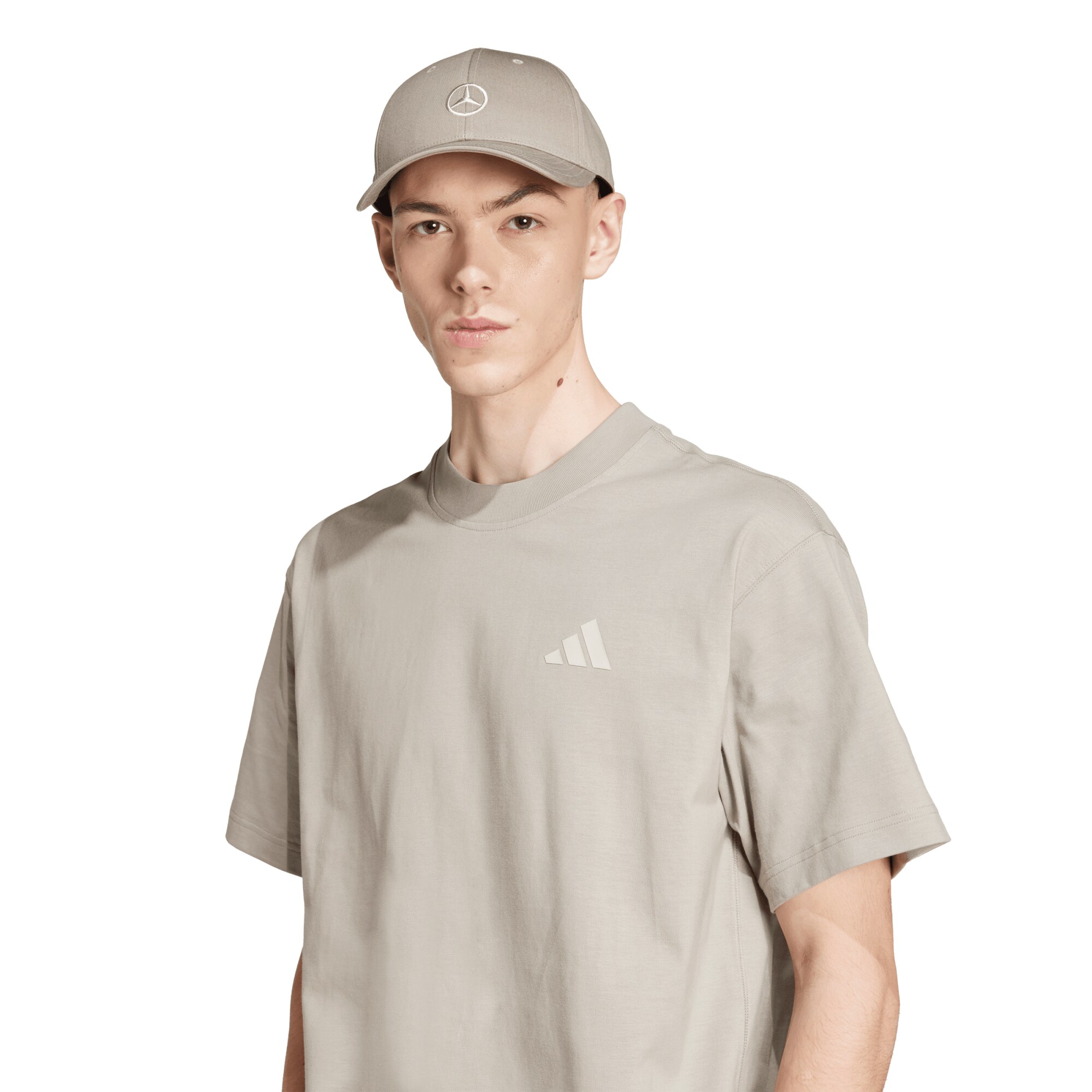 Mercedes AMG Petronas adidas F1 Premium T-Shirt - Beige