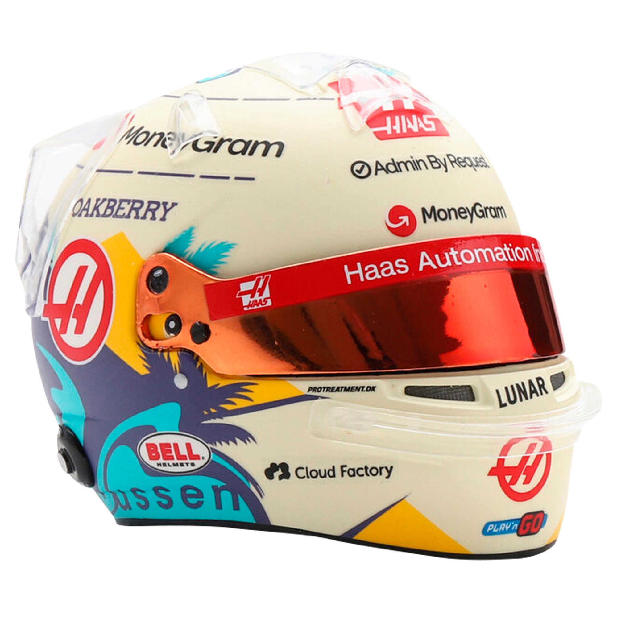 Haas F1 Team Kevin Magnussen 2024 1:5 Spark Model Helmet