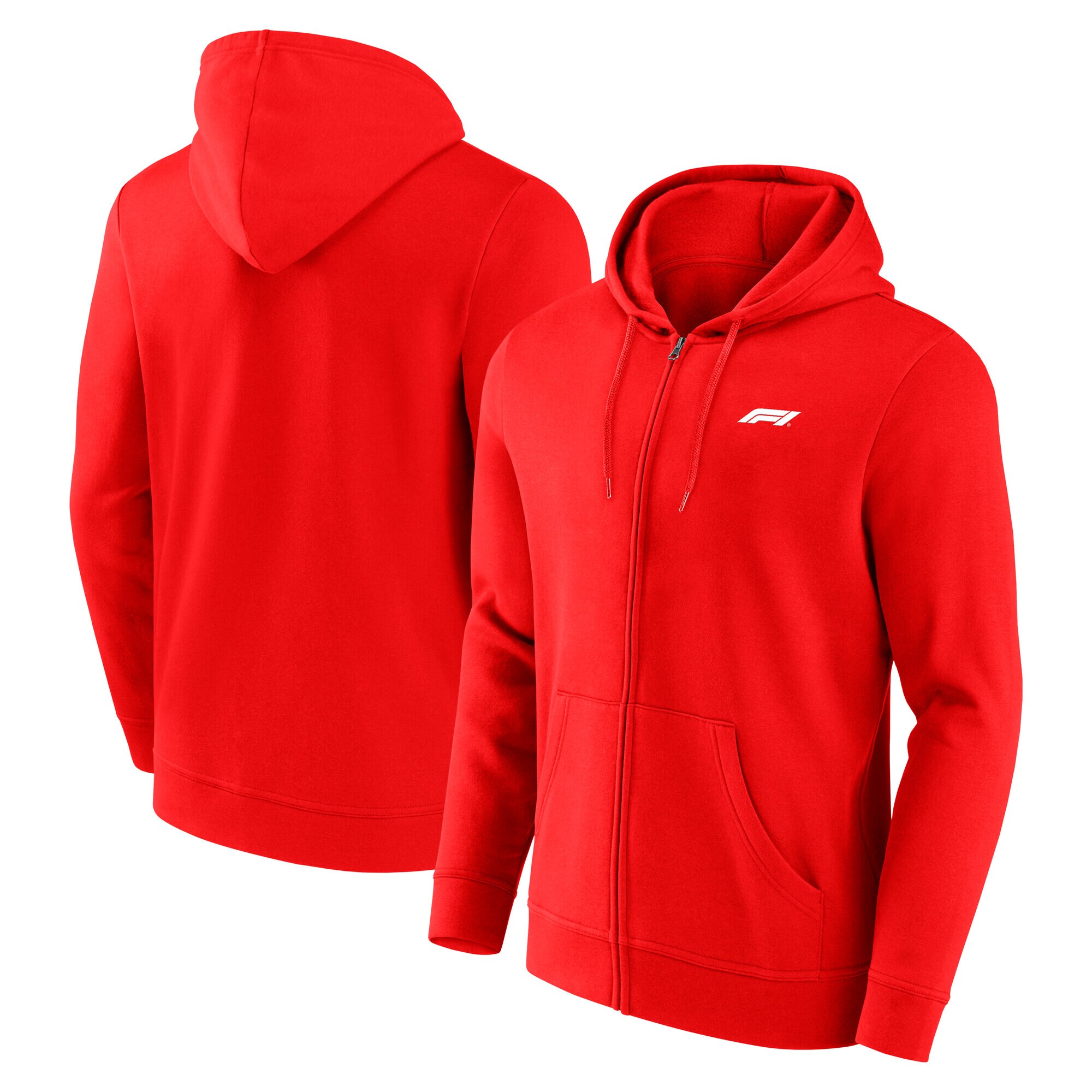Formula 1 Essentials Small Logo Full Zip Hoodie - Red