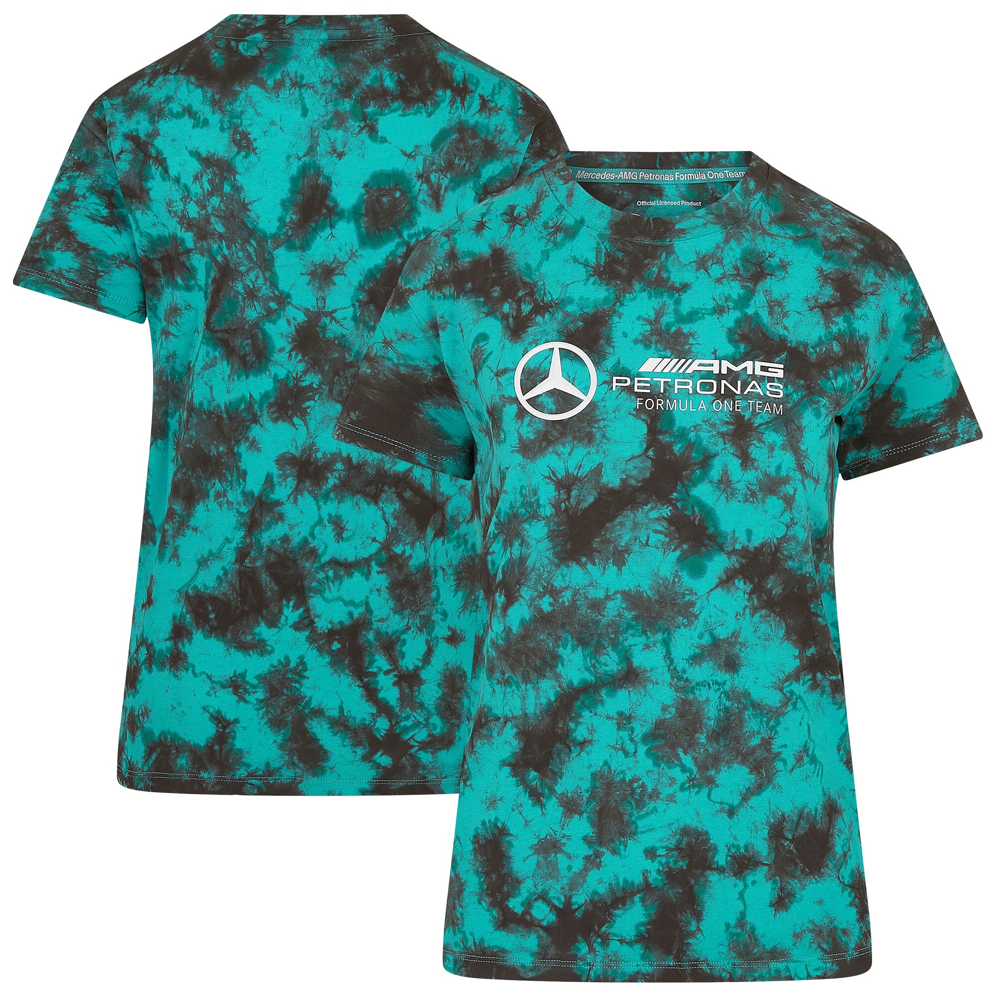 Mercedes AMG Petronas F1 Tie Dye T-Shirt - Womens