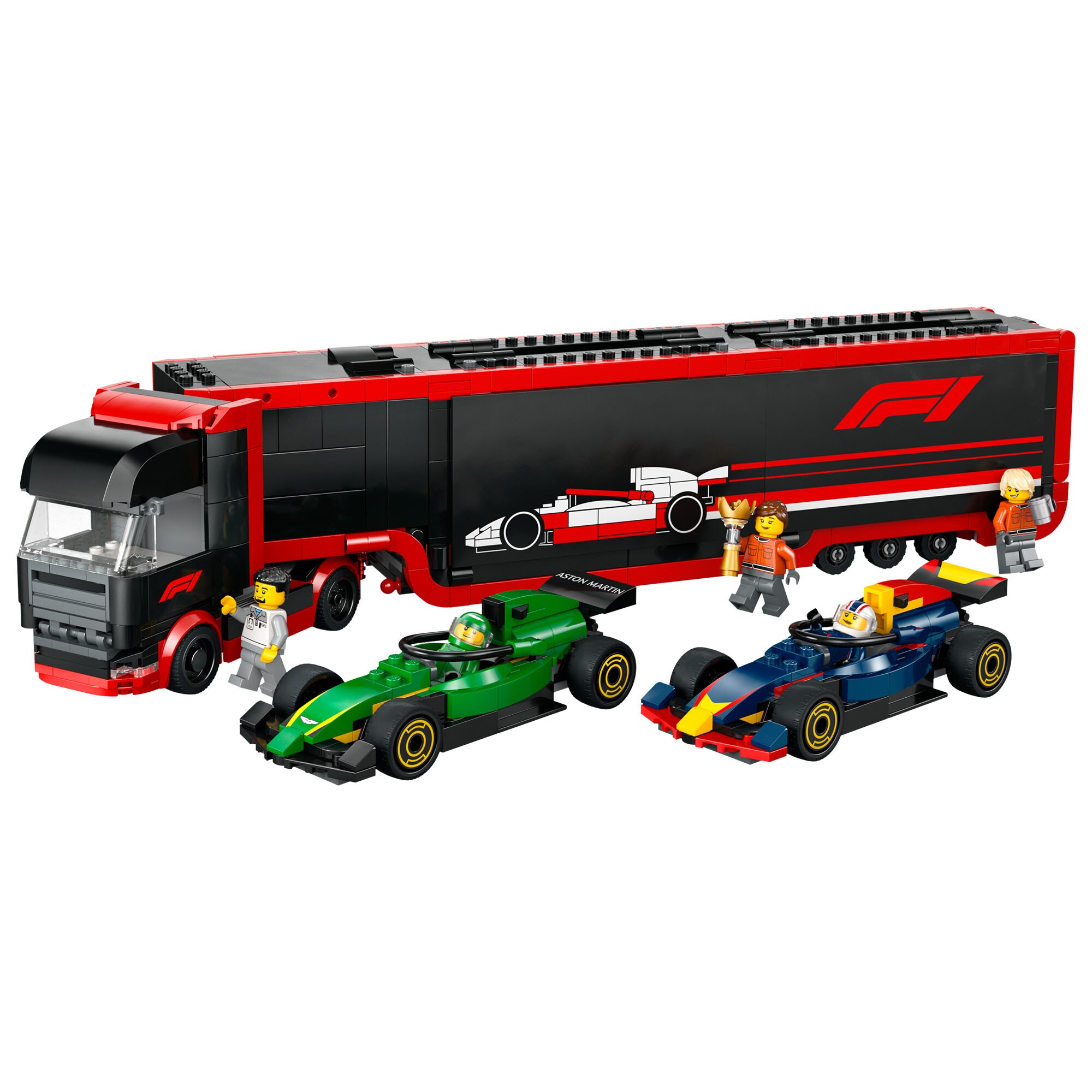 F1® LEGO® Truck with RB20 & AMR24 F1® Cars