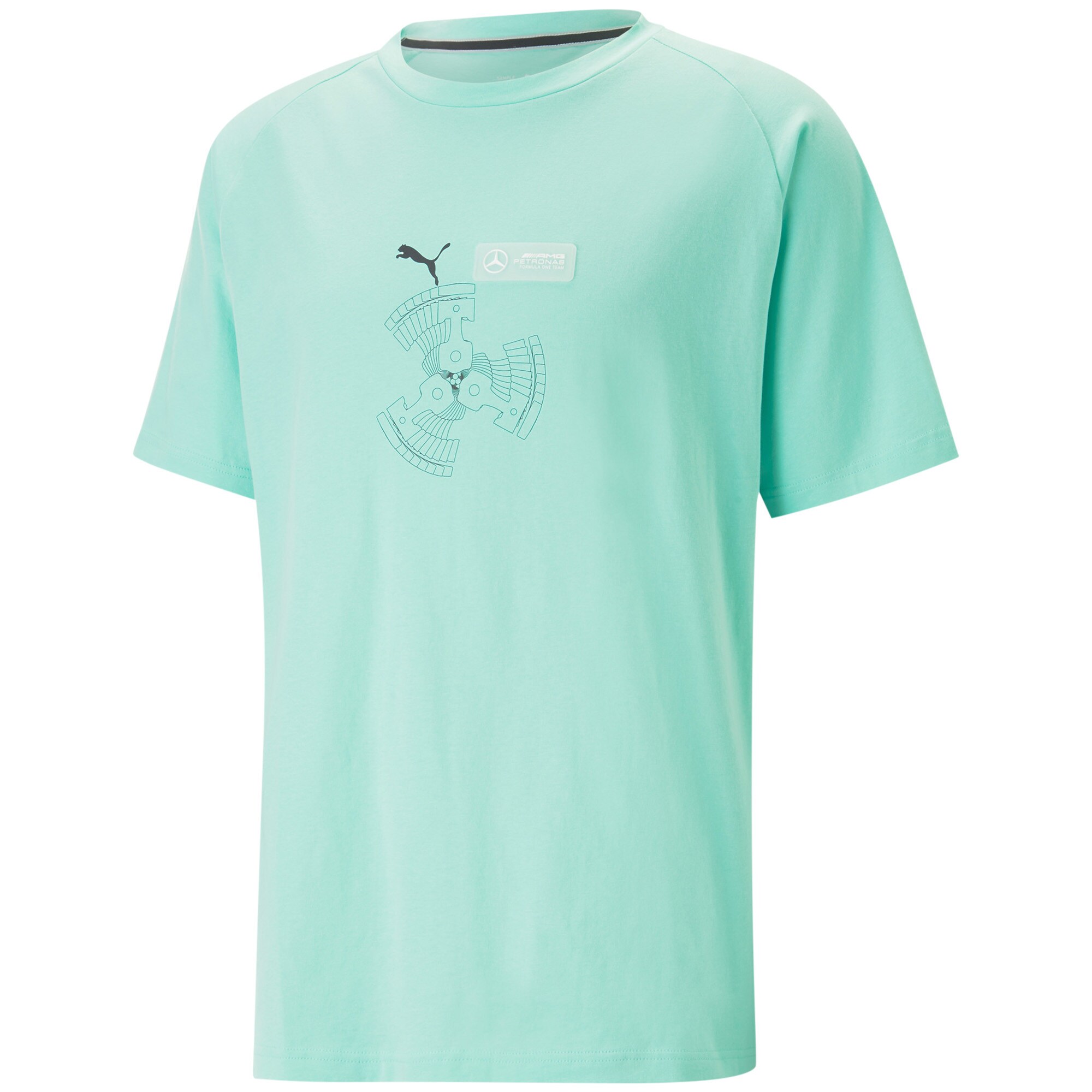 Mercedes AMG Petronas F1 Statement T-Shirt by Puma - Green