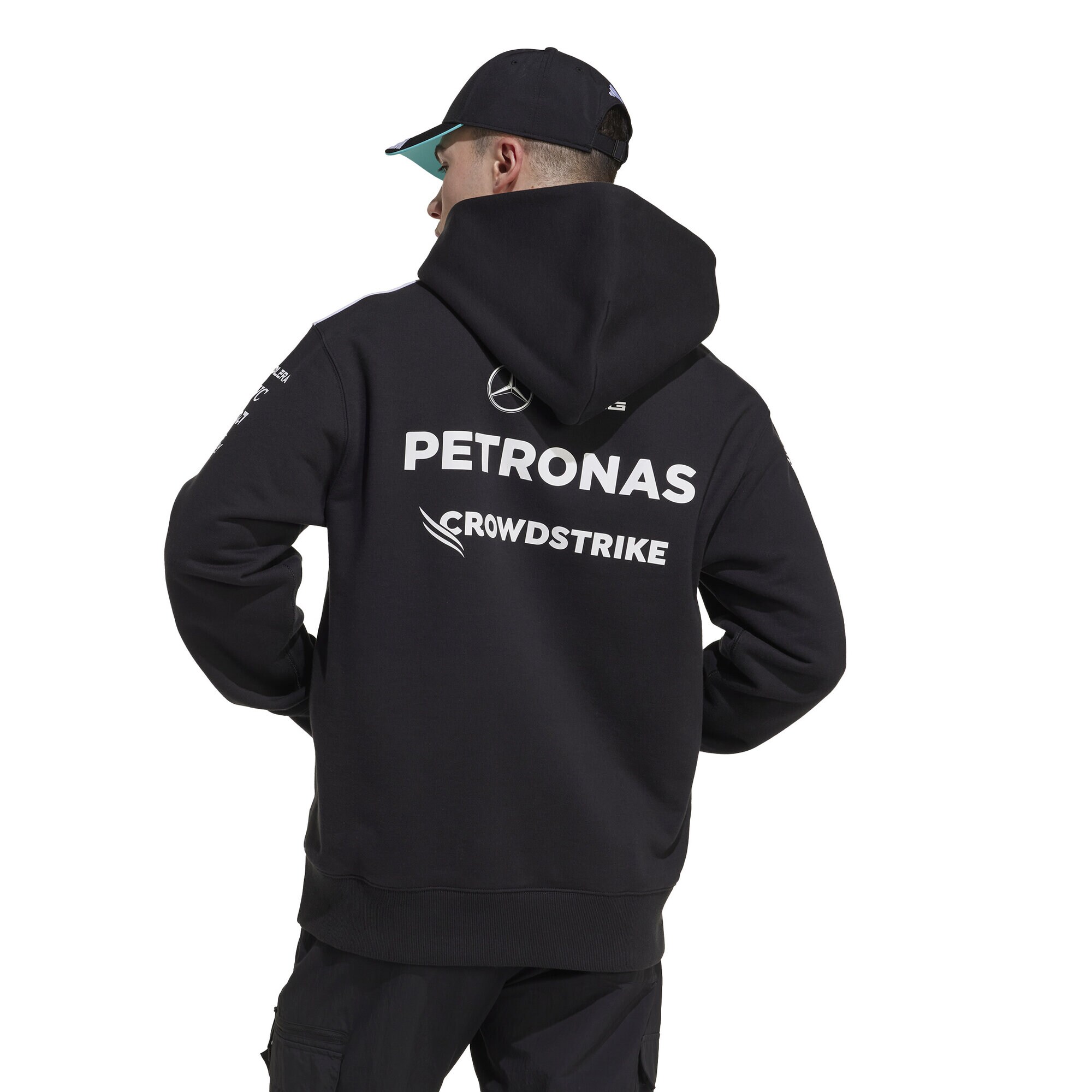 Mercedes AMG Petronas adidas F1 2025 Team Hoodie - Black