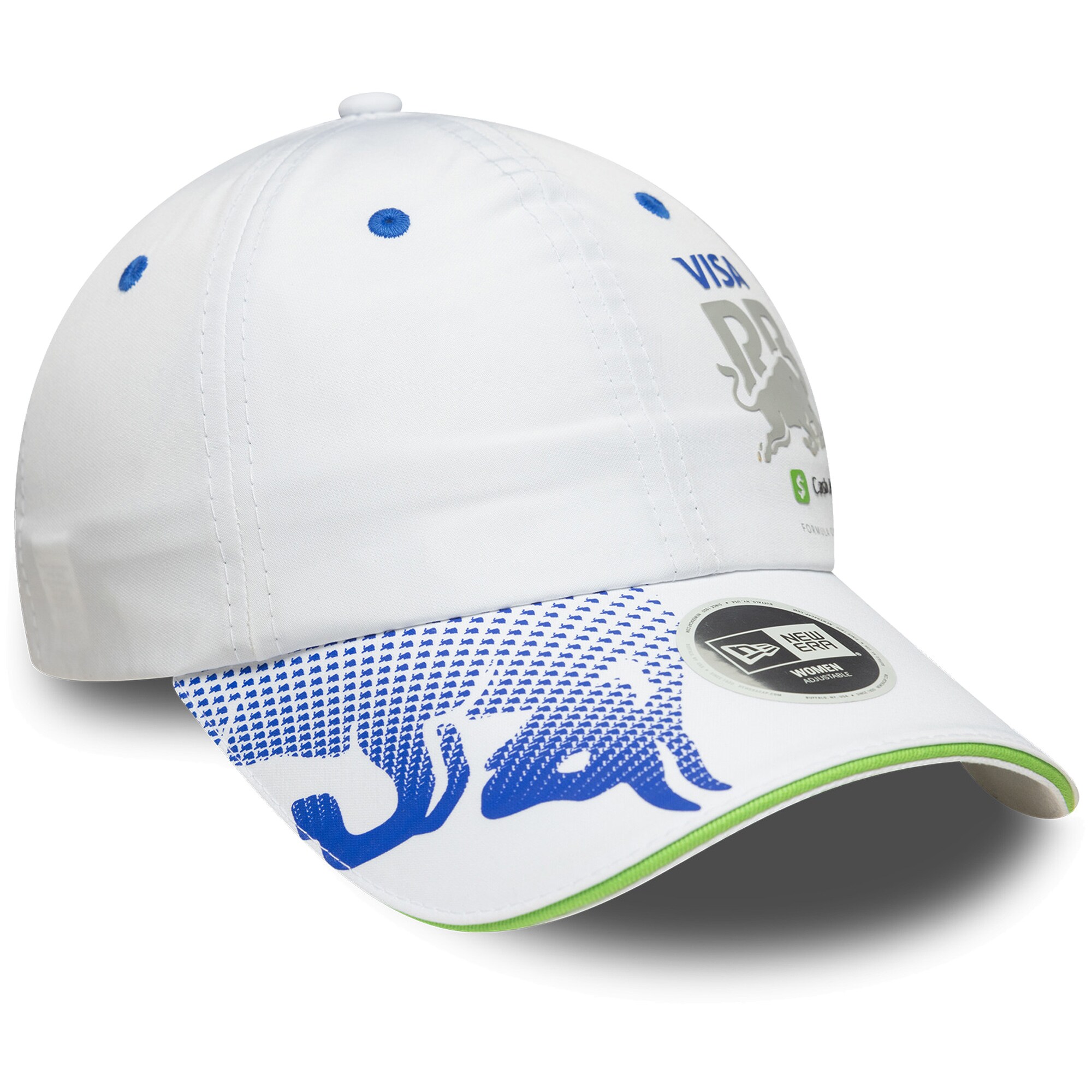 VCARB New Era Team Ponytail Cap - White - Womens