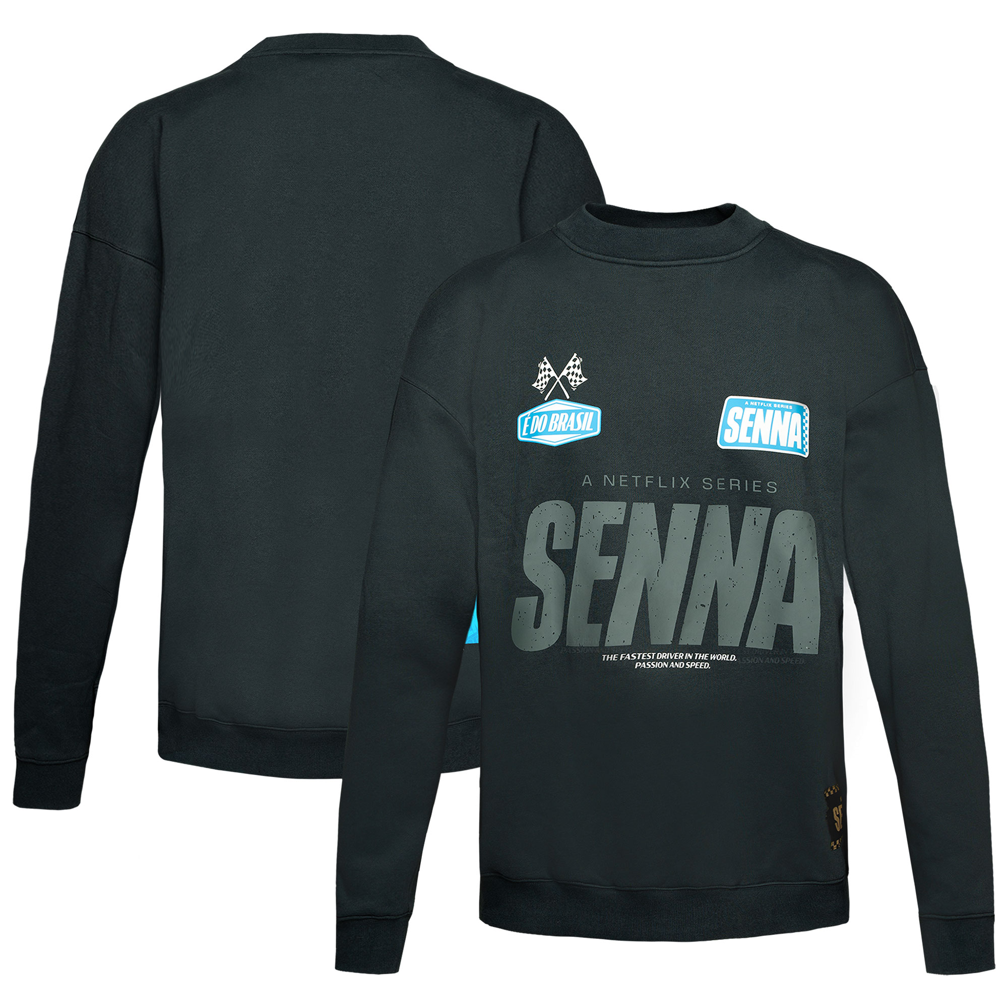 Ayrton Senna x Netflix Oversized Sweatshirt - Grey
