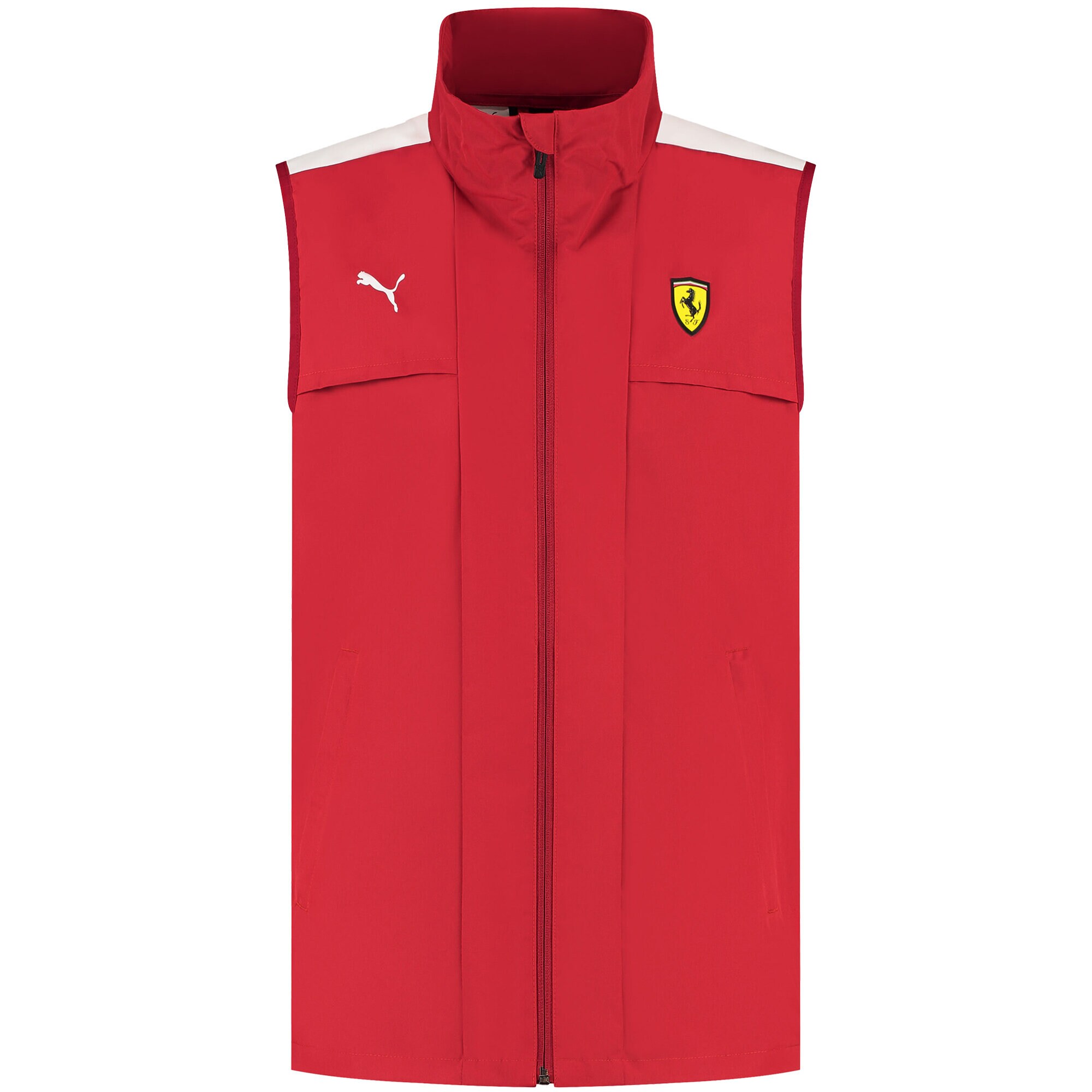 Scuderia Ferrari 2025 Puma Lightly Padded Gilet - Red