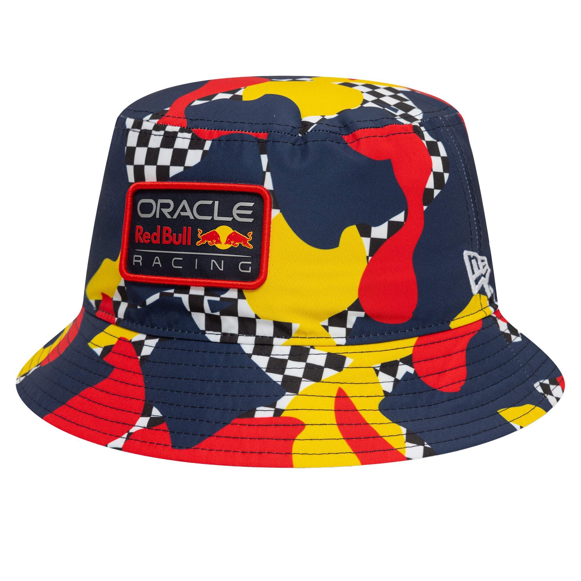 Red Bull Racing New Era Abstract Tapered Bucket Hat - Navy