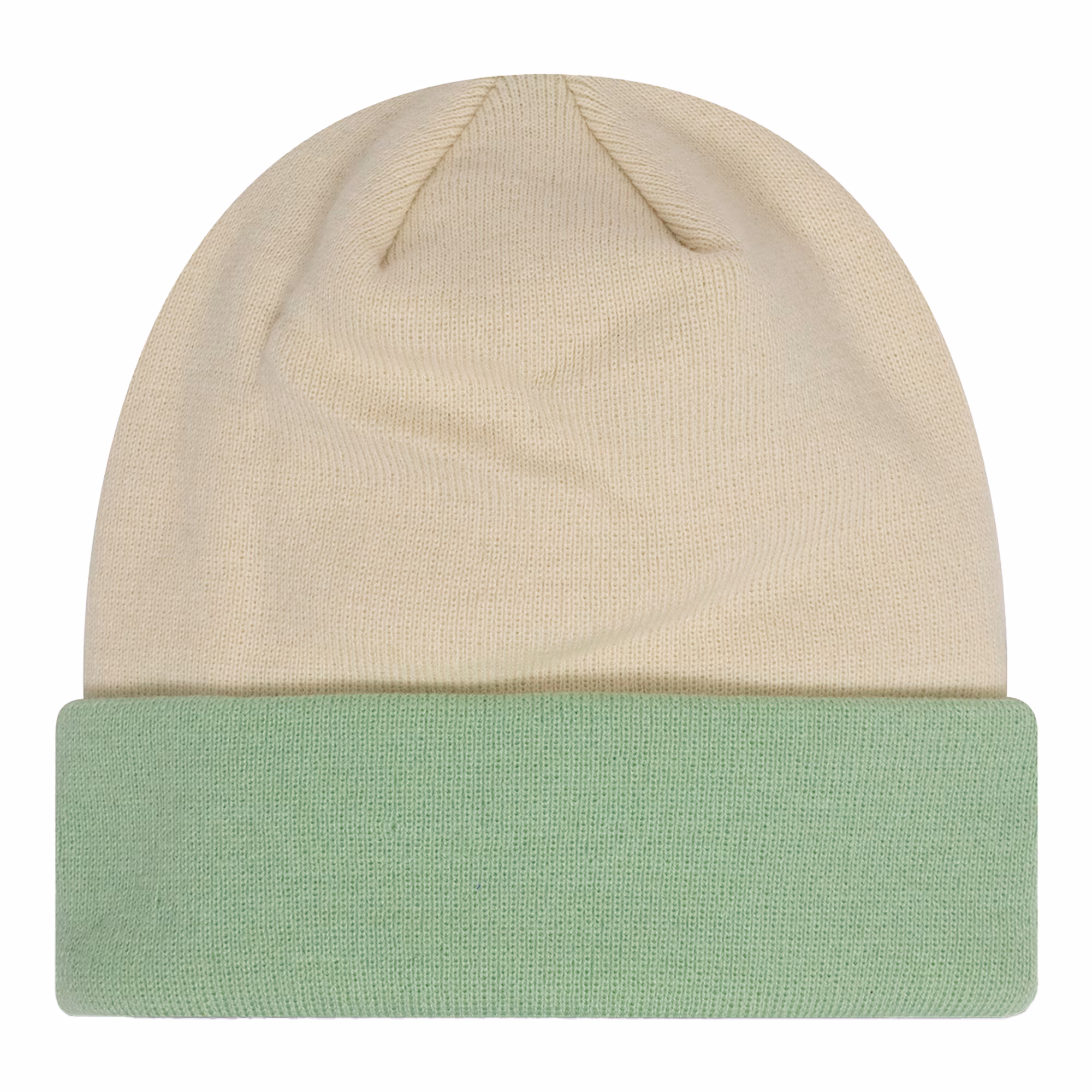 Red Bull Racing New Era Contrast Cuff Beanie - Light Cream/Green