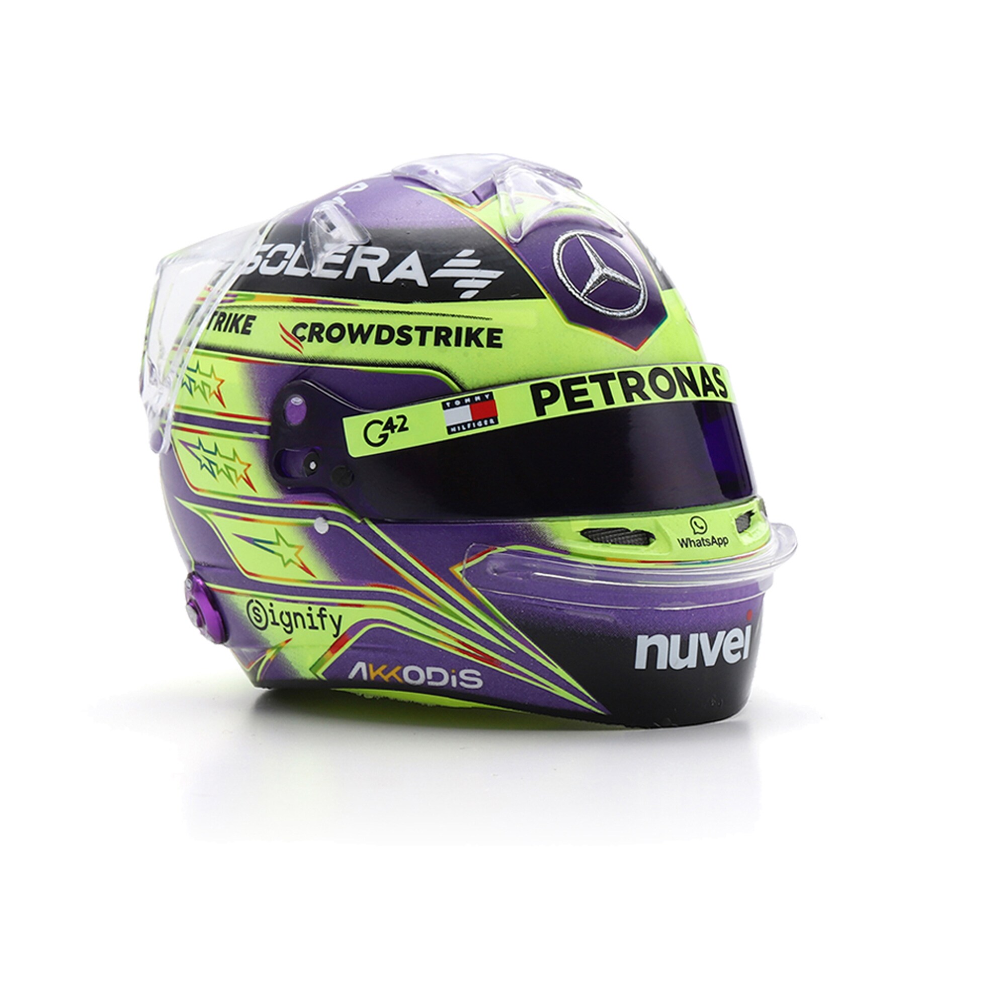 Mercedes AMG Petronas Lewis Hamilton 2024 1:5 Spark Model Helmet