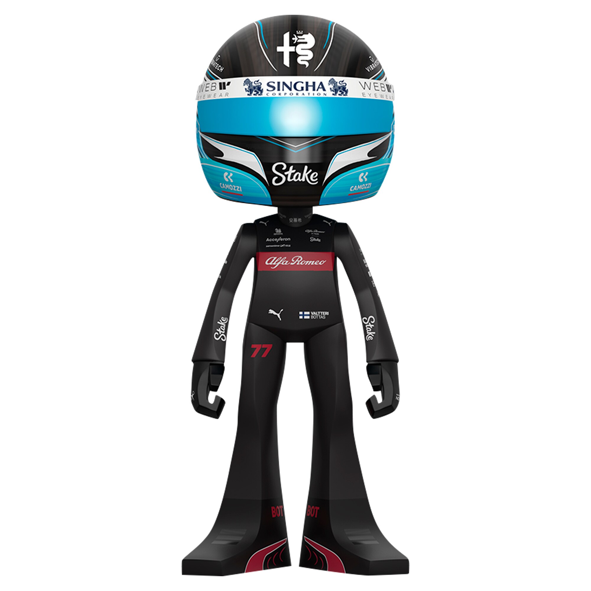 Alfa Romeo Sauber F1 Mighty Jaxx 2023 Valtteri Bottas Collectable Figurine