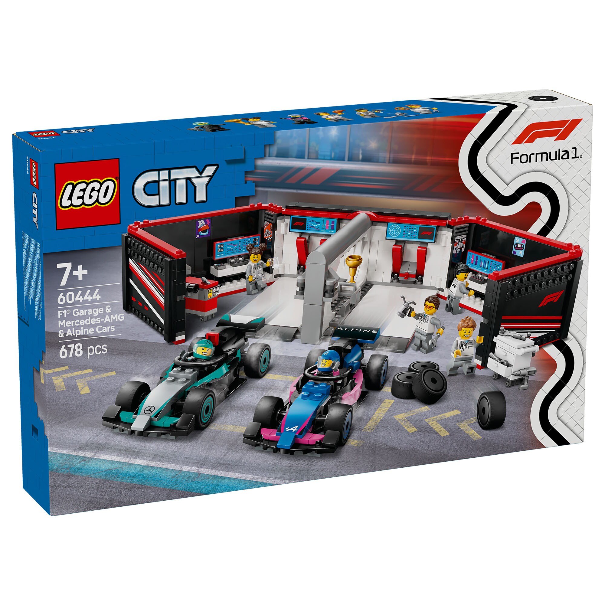 F1® LEGO® Garage & Mercedes-AMG & Alpine Cars
