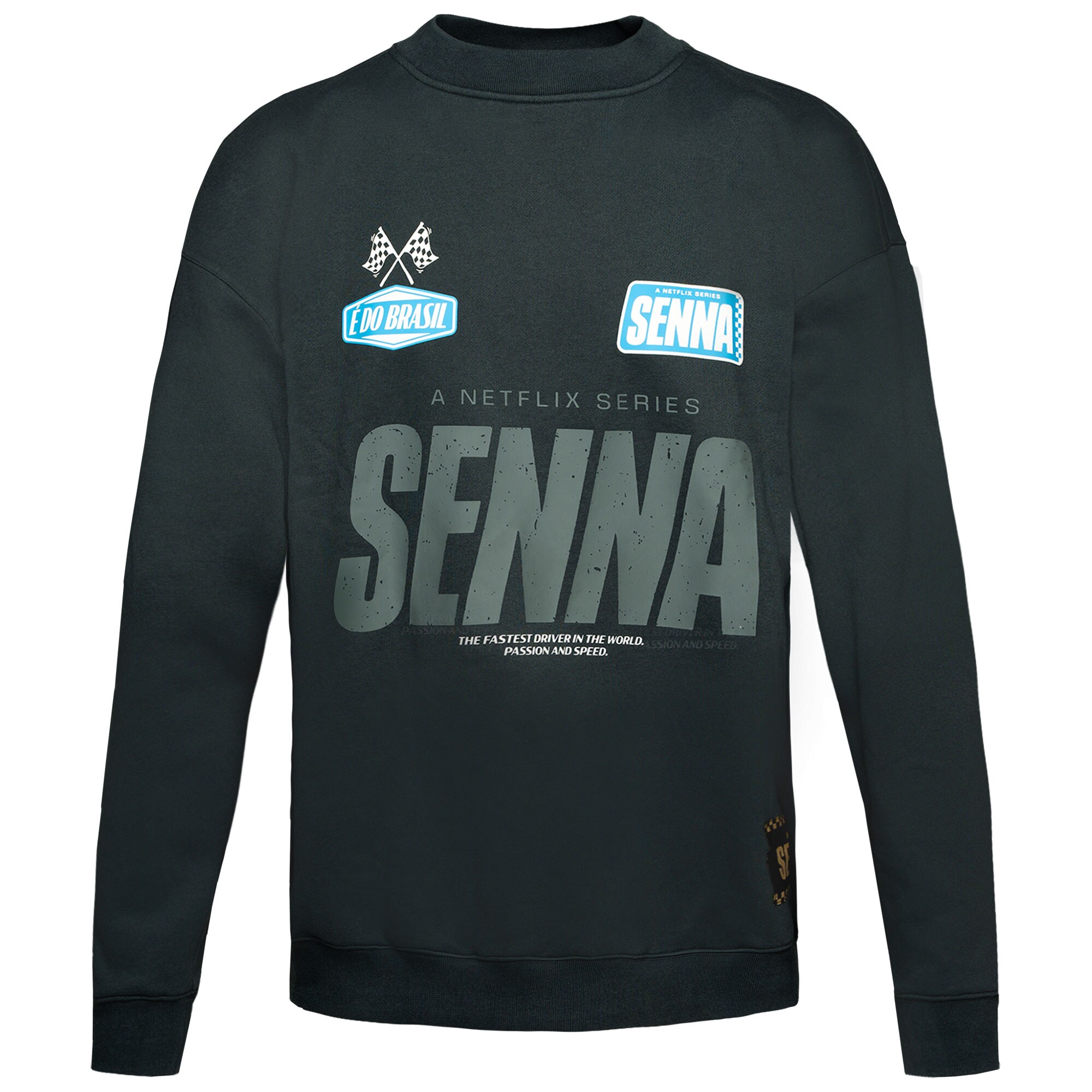 Ayrton Senna x Netflix Oversized Sweatshirt - Grey