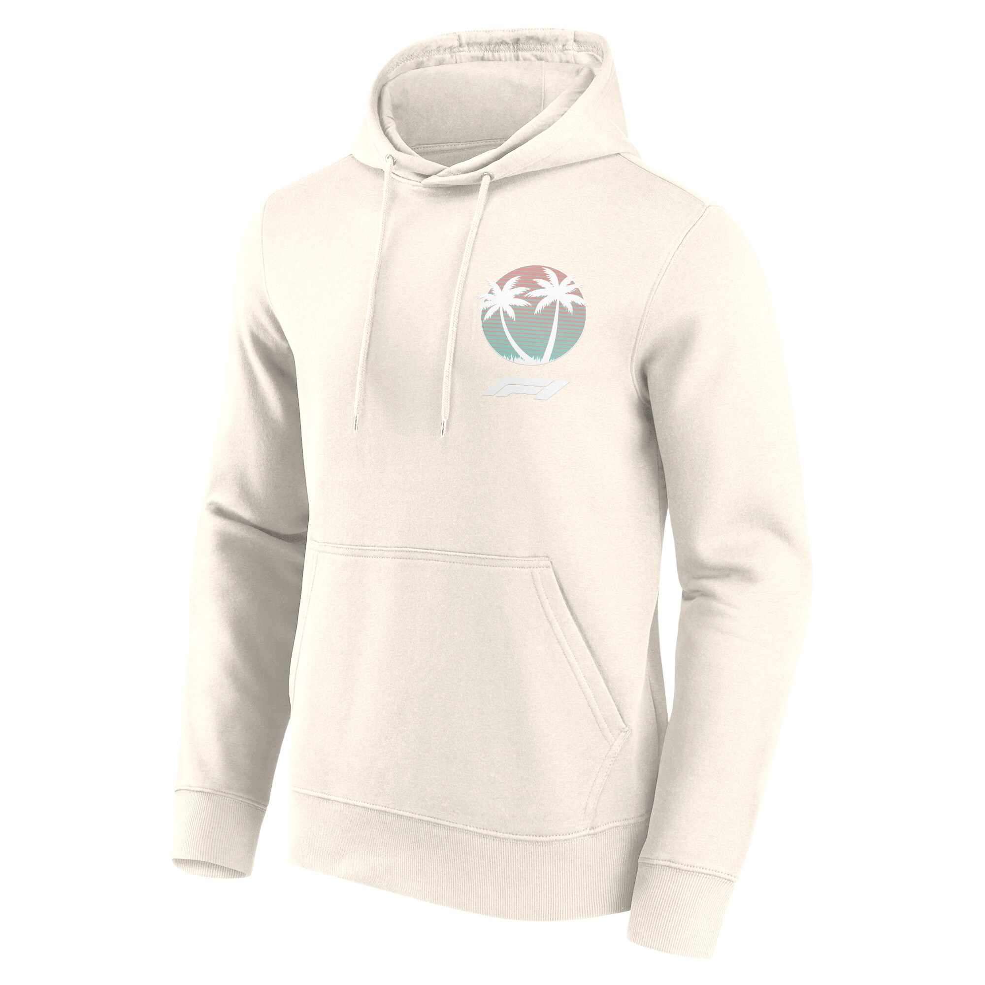 Formula 1 Beach Club Print Graphic Hoodie - Off White
