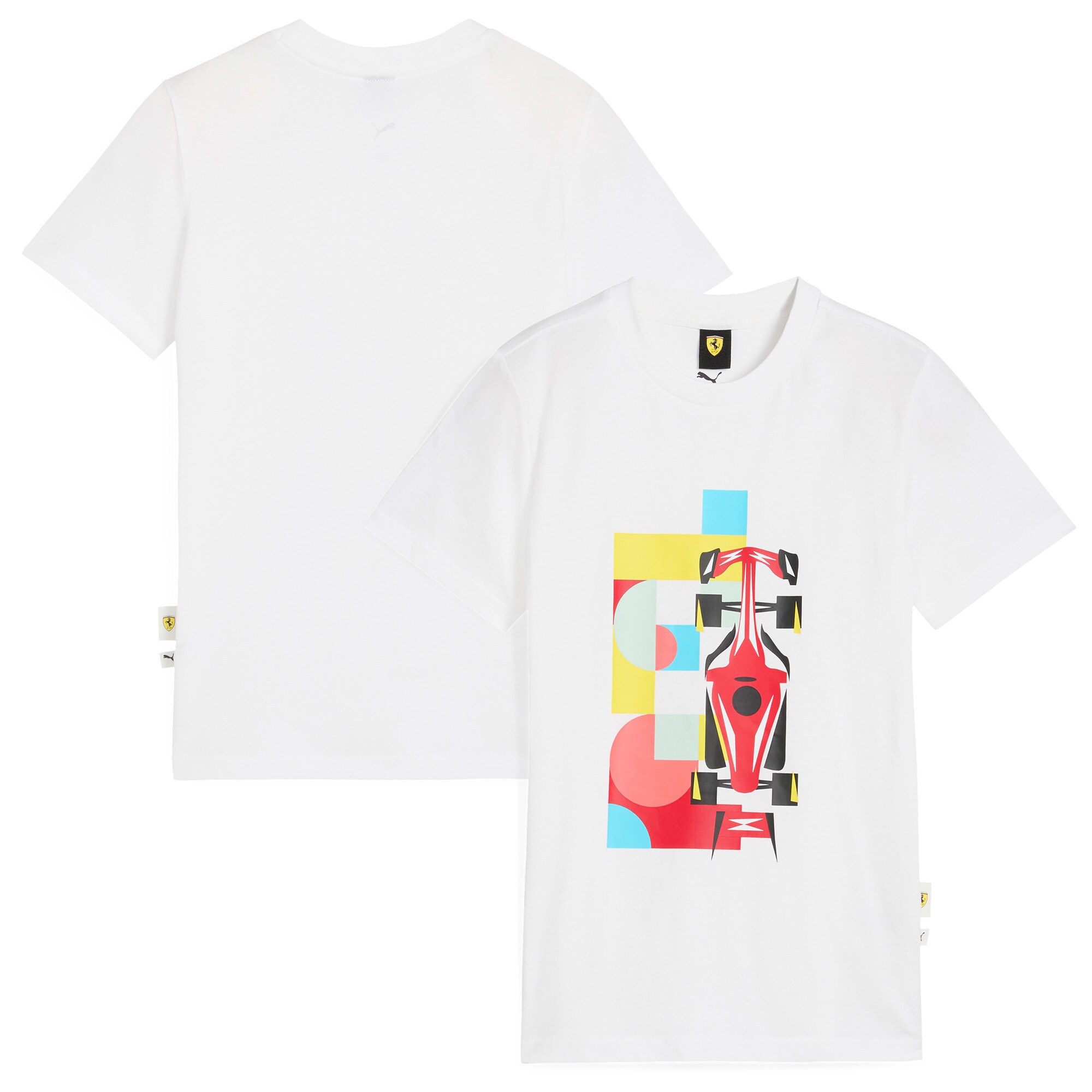 Scuderia Ferrari Race Graphic T-Shirt by Puma - White - Kids