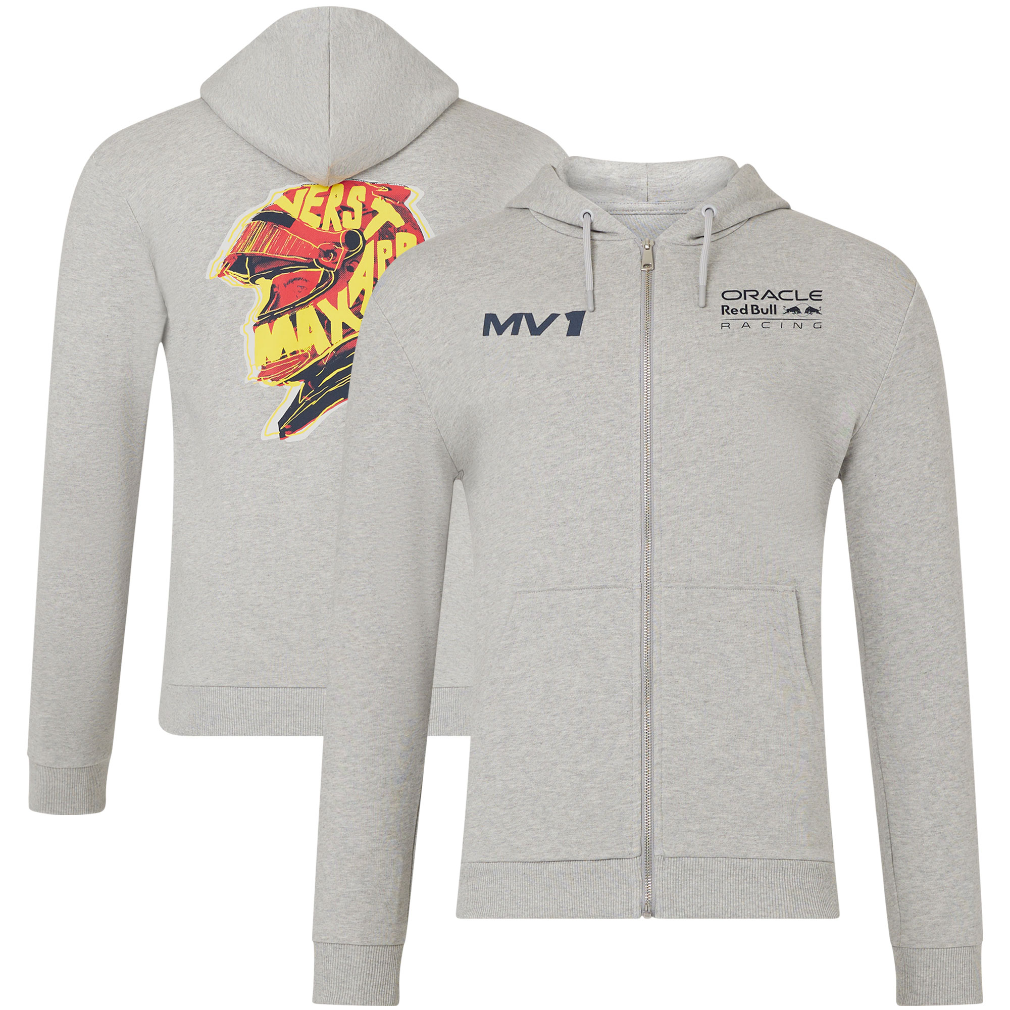 Red Bull Racing Max Verstappen Helmet Full Zip Hoodie - Unisex