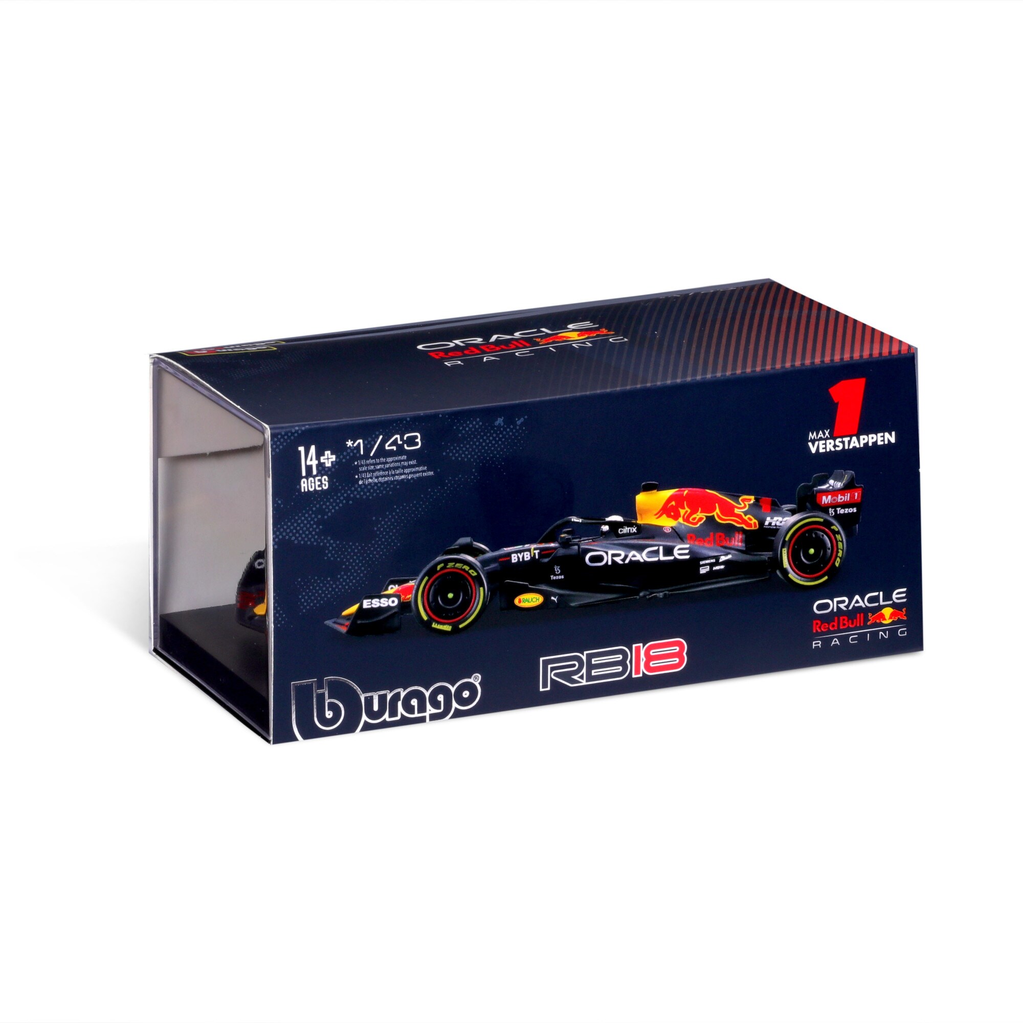 Oracle Red Bull Racing 2022 RB18 No1. Max Verstappen 1:43 Model with Figure