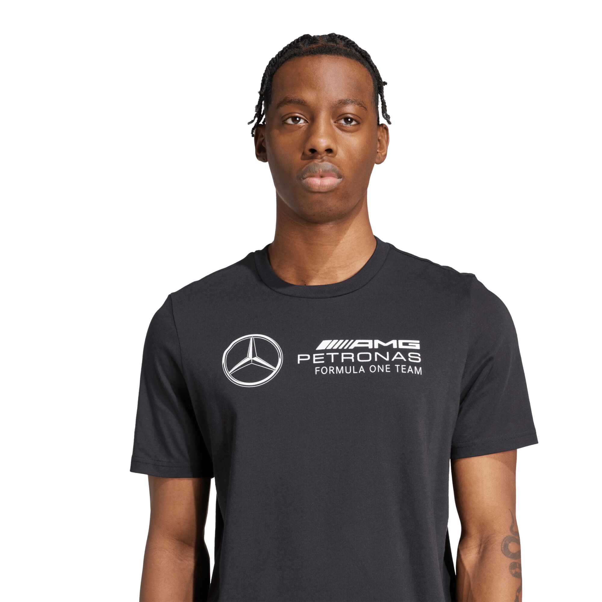 Mercedes AMG Petronas adidas F1 Logo T-Shirt - Black