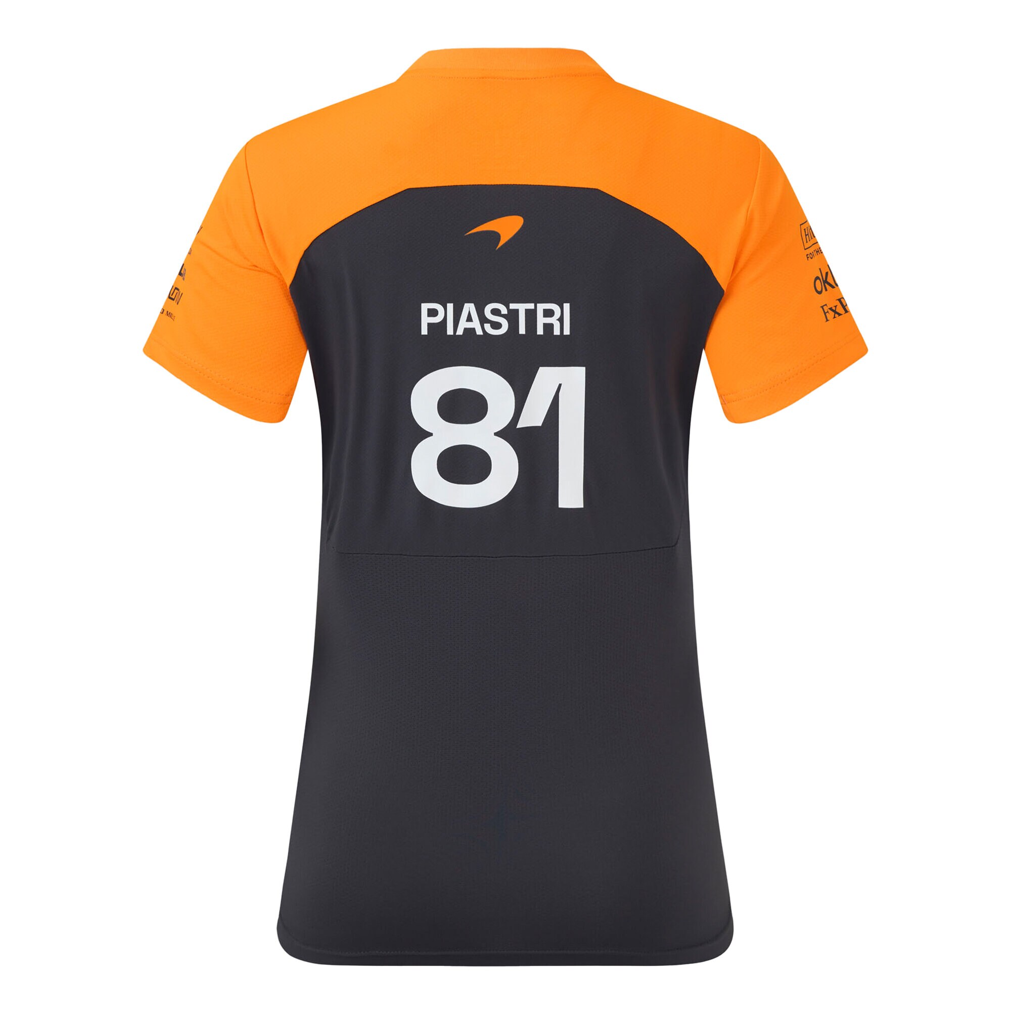 McLaren 2025 Team Oscar Piastri Driver Set Up T-Shirt - Phantom - Womens