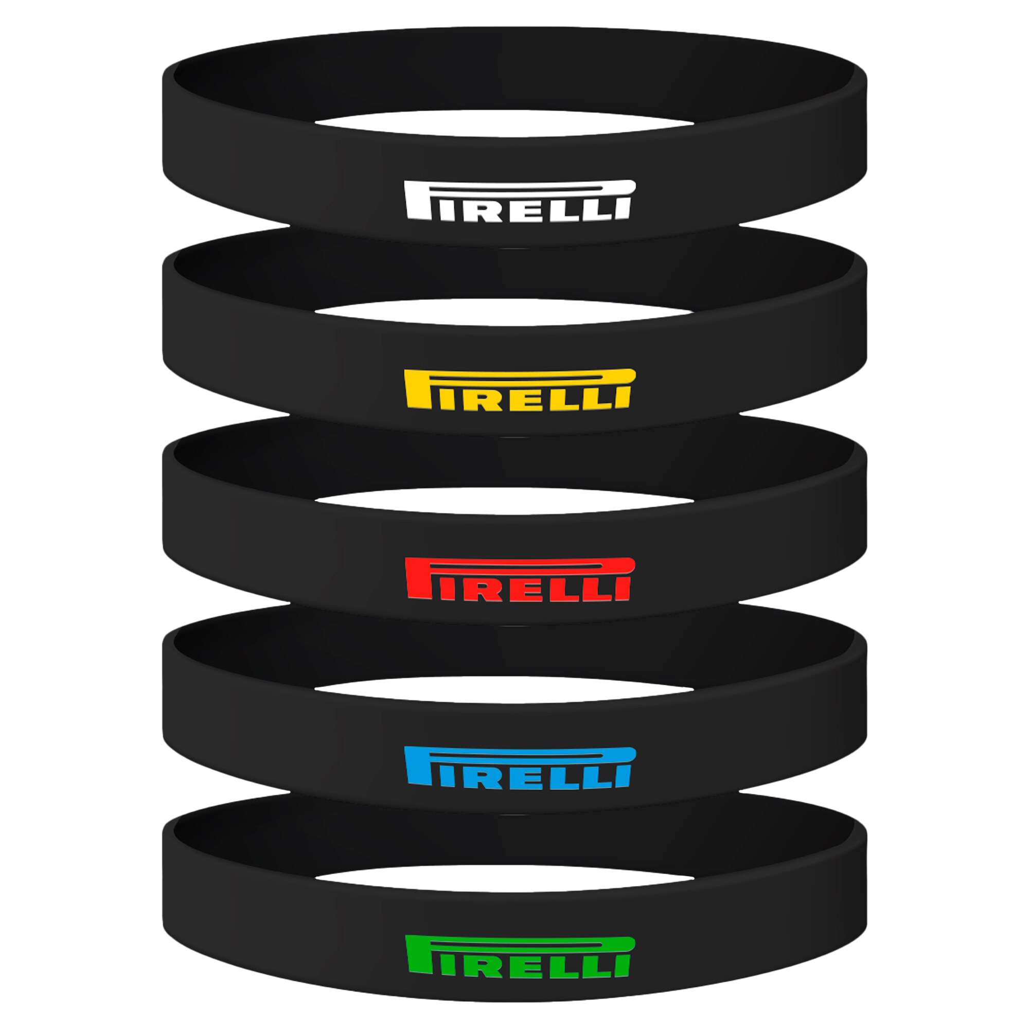 Pirelli 5pk Rubber Bracelets