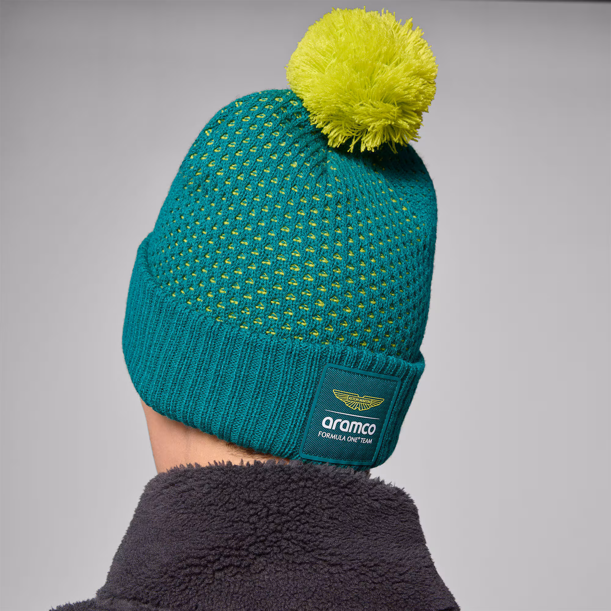 Aston Martin Aramco Cognizant F1 2025 Team Bobble Beanie