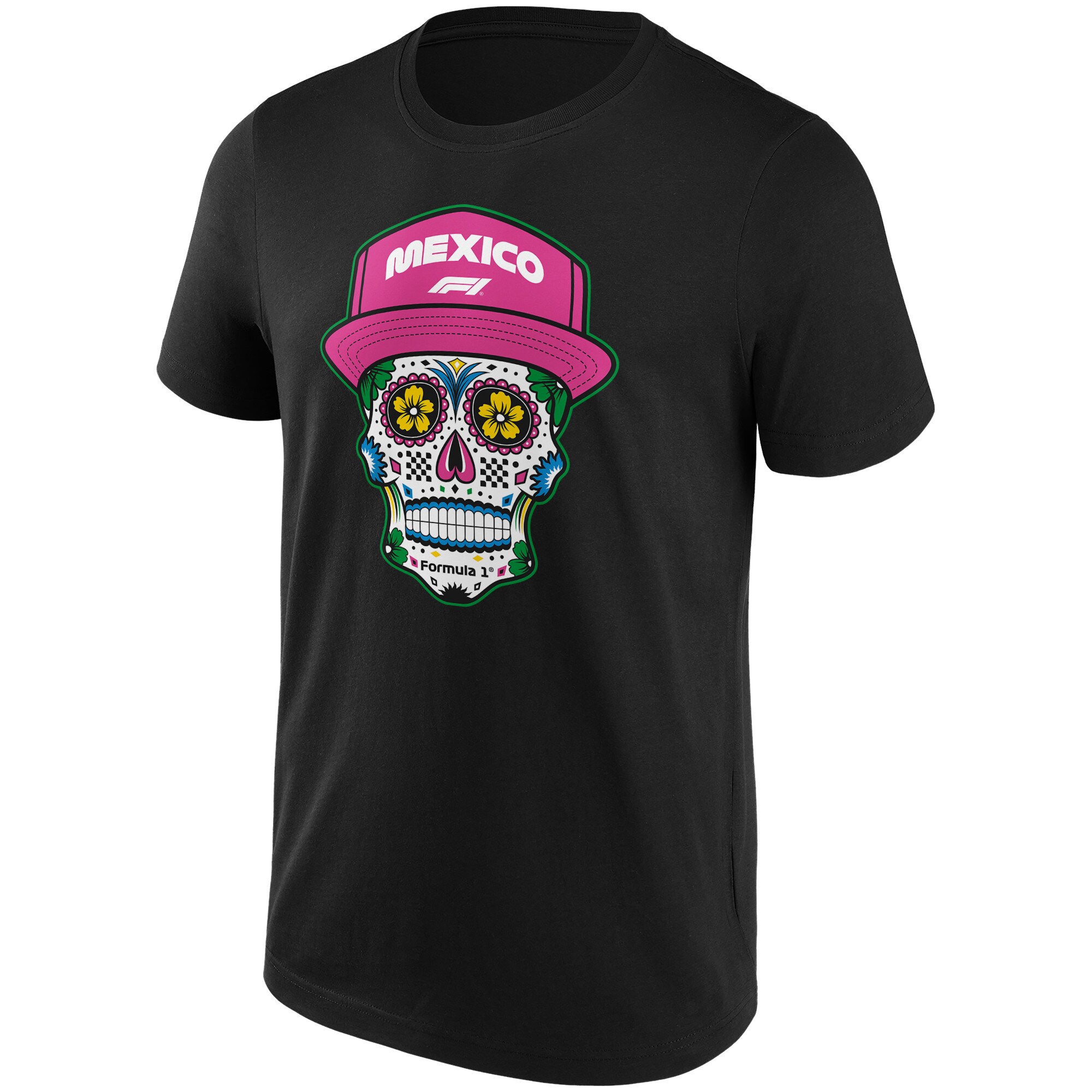 Formula 1 Mexico Skull Graphic T-Shirt