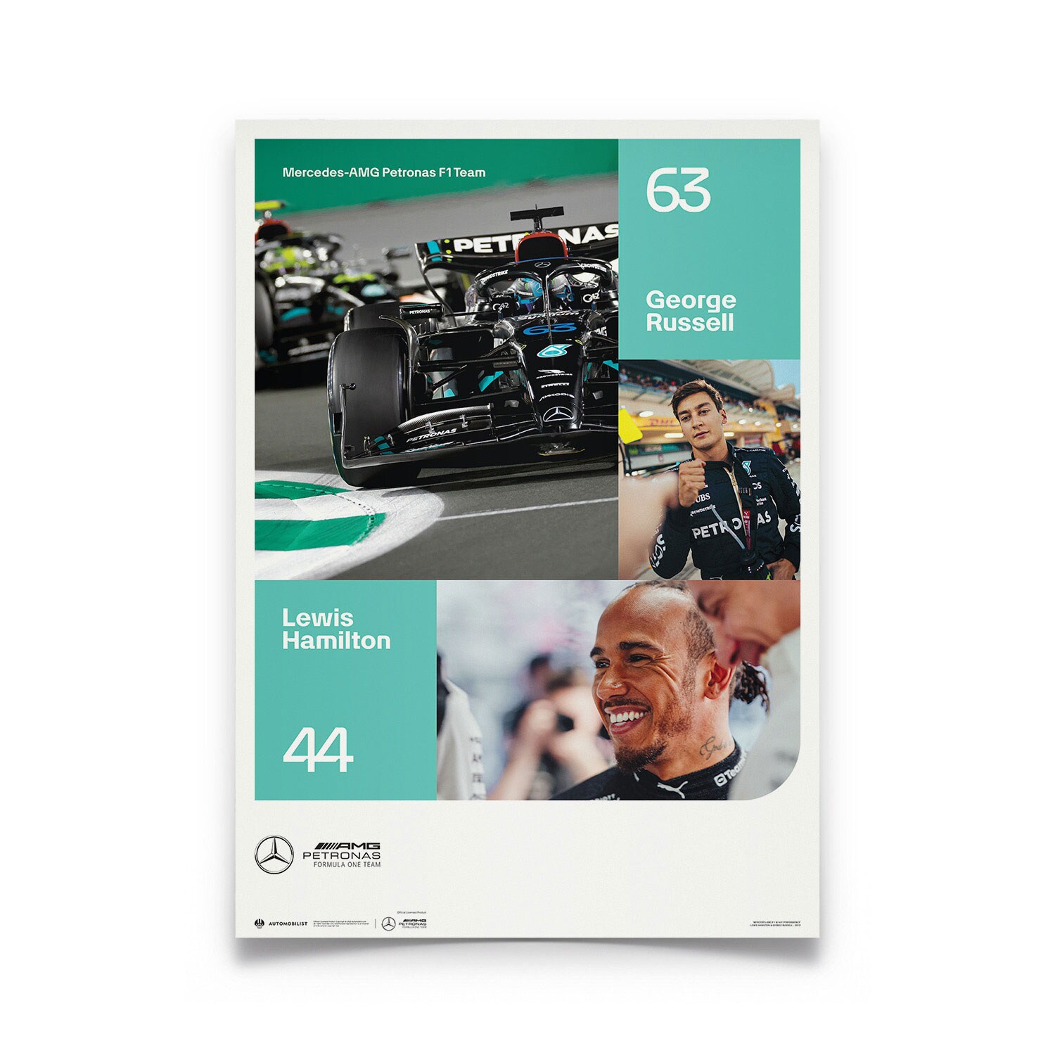 Mercedes AMG Petronas F1 Team - Season - 2023 Limited Edition Poster