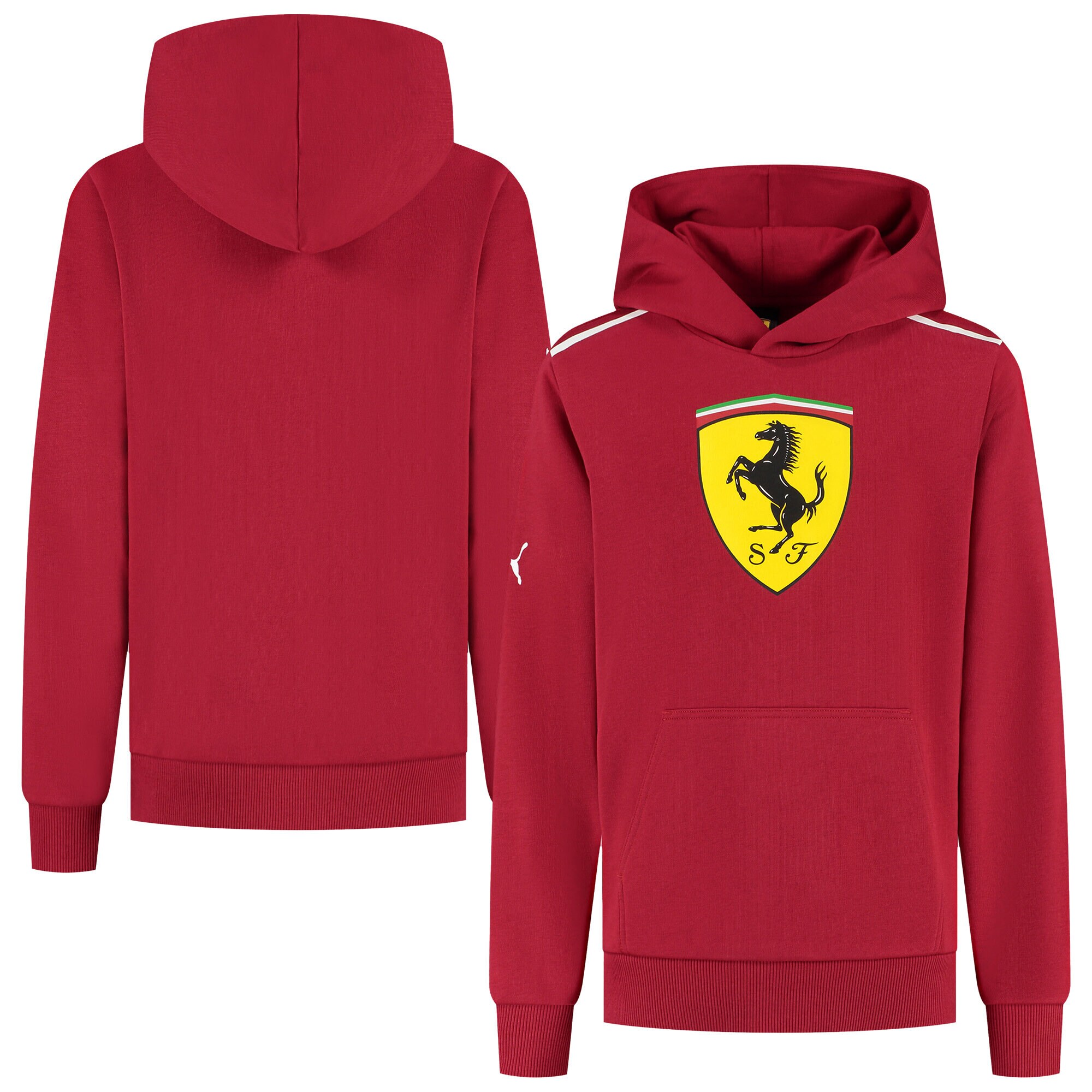 Scuderia Ferrari Scuderia Ferrari Puma Shield Hooded Sweat - Red - Kids
