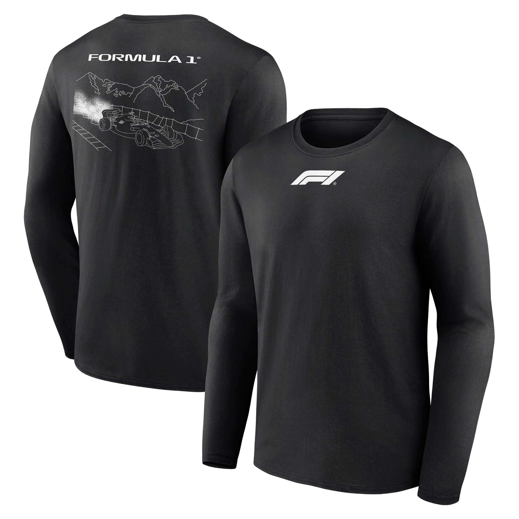 Formula 1 Ski Graphic LS T-Shirt - Black