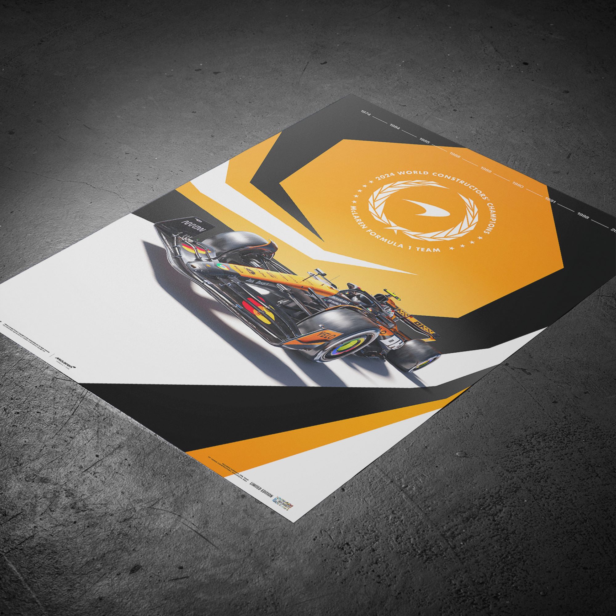 McLaren 2024 World Constructors' Champions - Poster