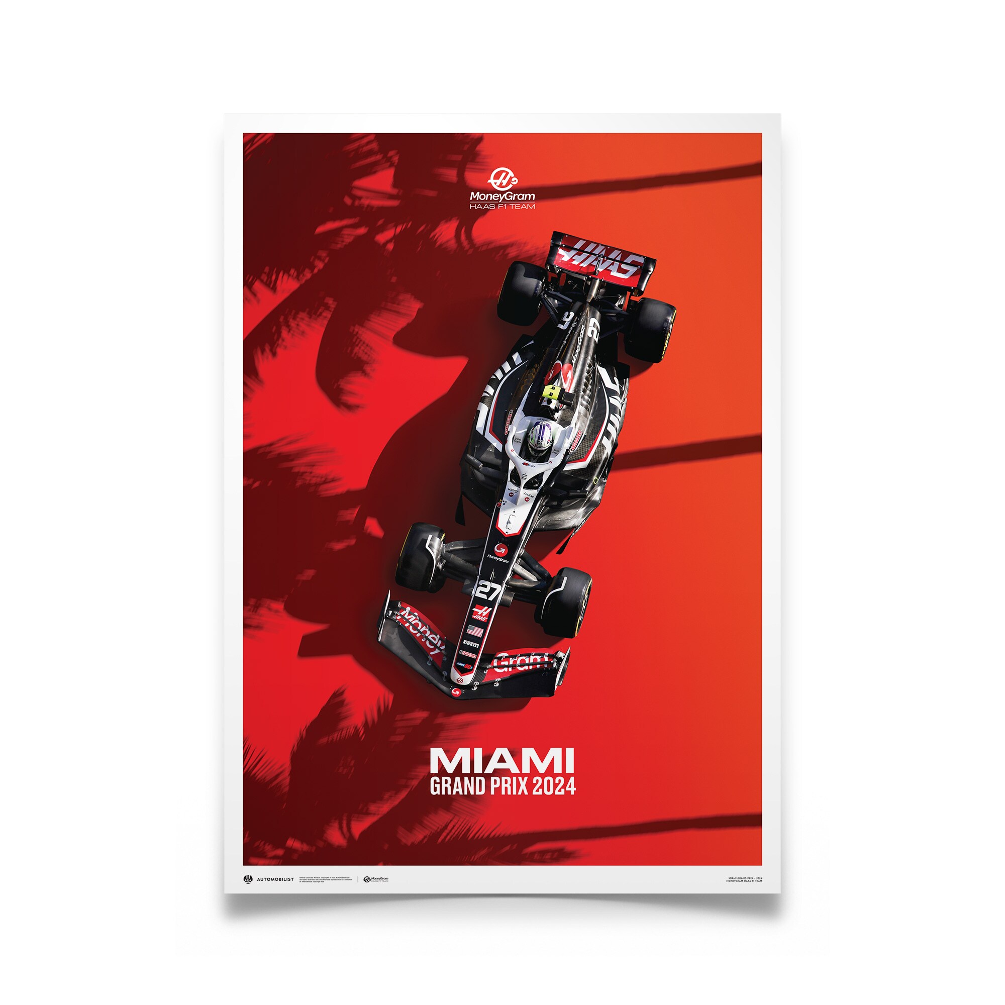 Haas F1 Miami Grand Prix 2024 Poster