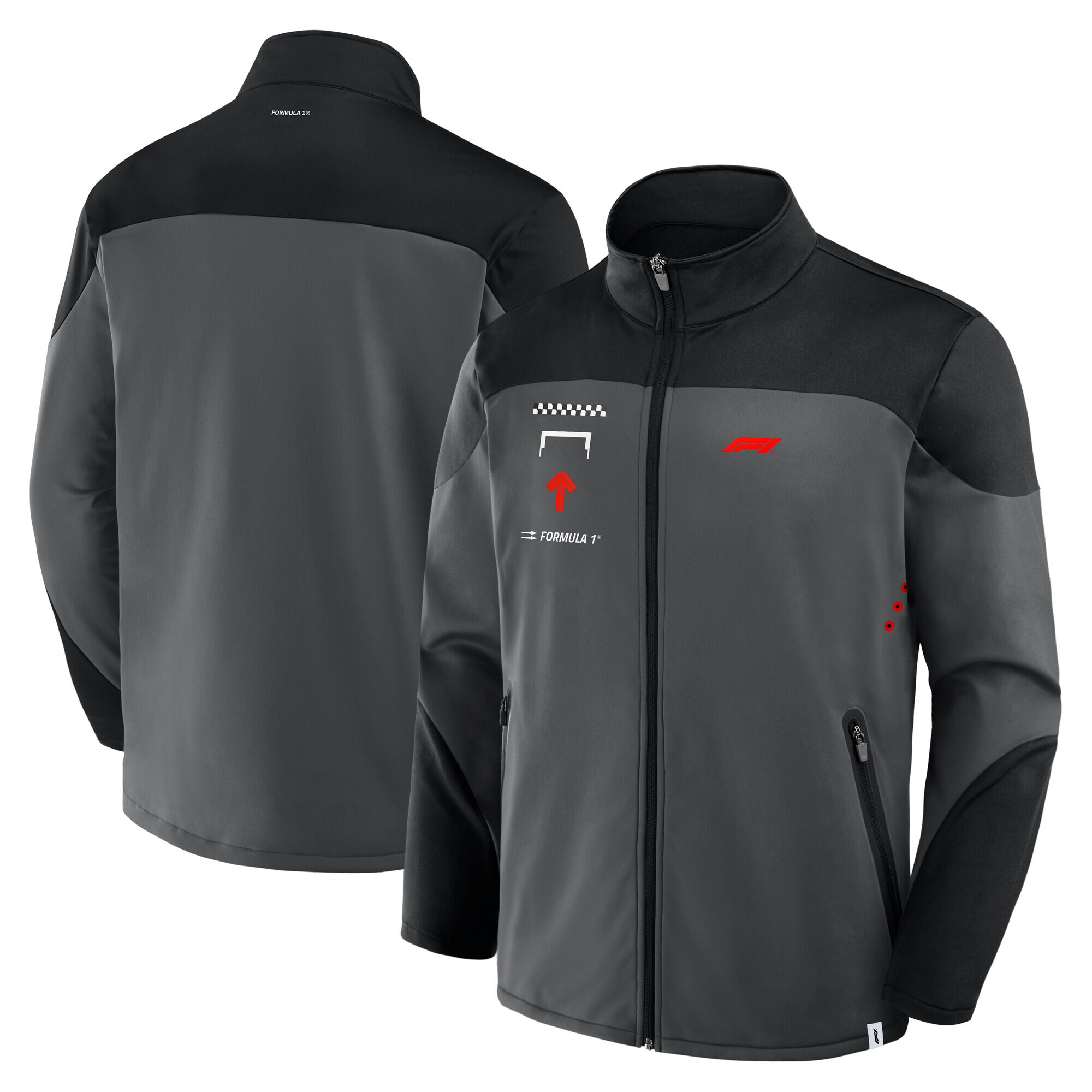 Formula 1 Tech Full Zip Top - Dark Shadow