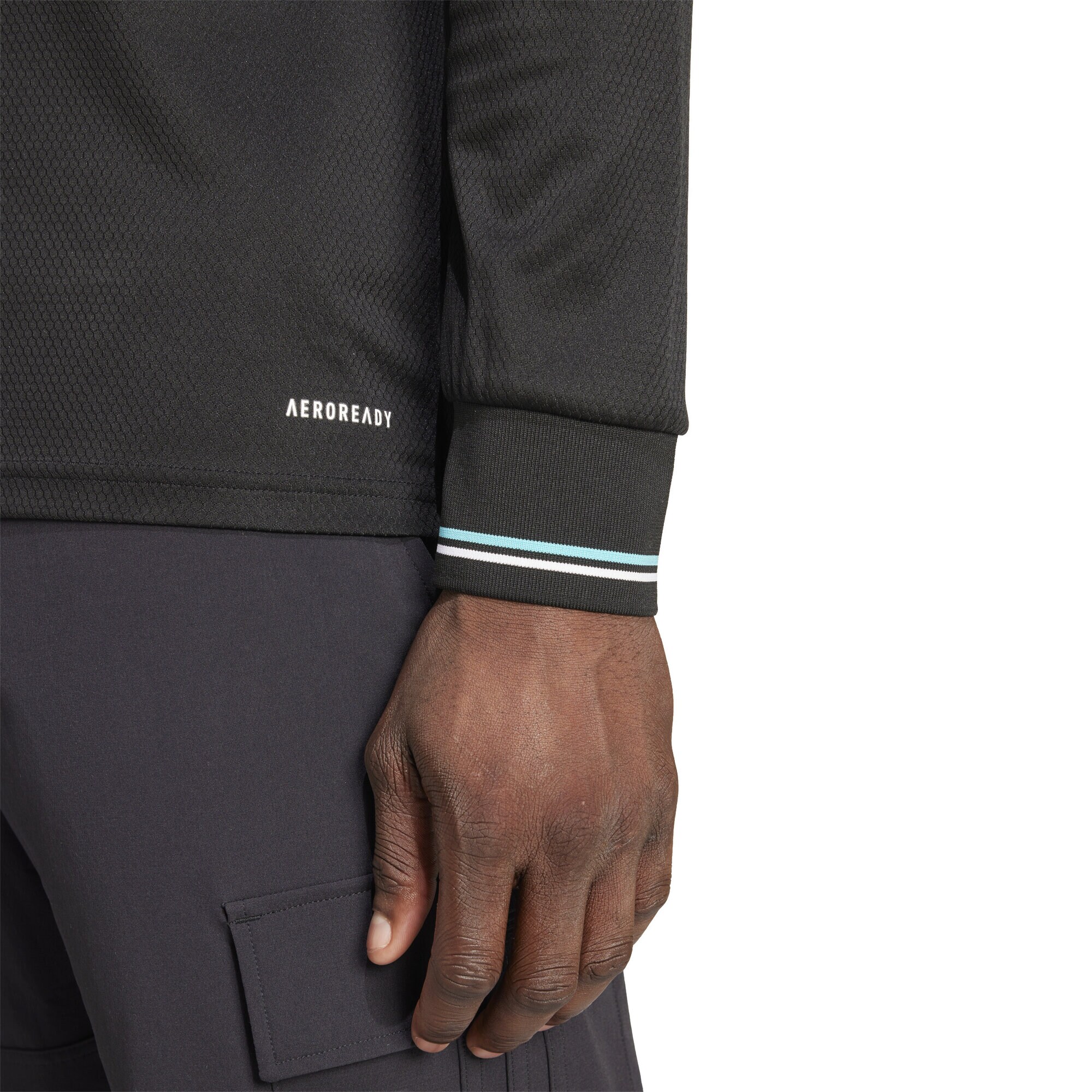 Mercedes AMG Petronas adidas Authentic Team Driver Long Sleeve T-Shirt - Black