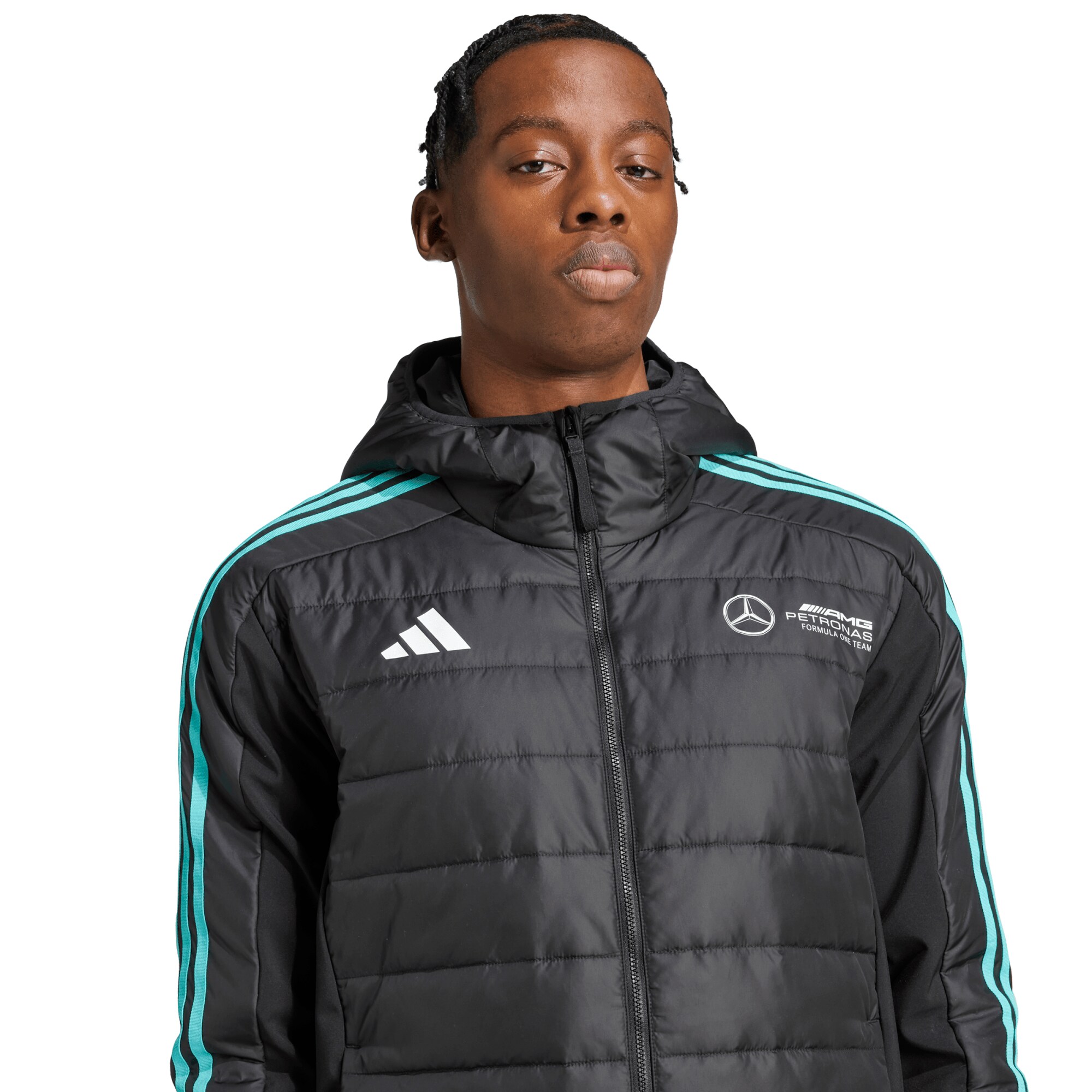 Mercedes AMG Petronas adidas Puffer Jacket - Black