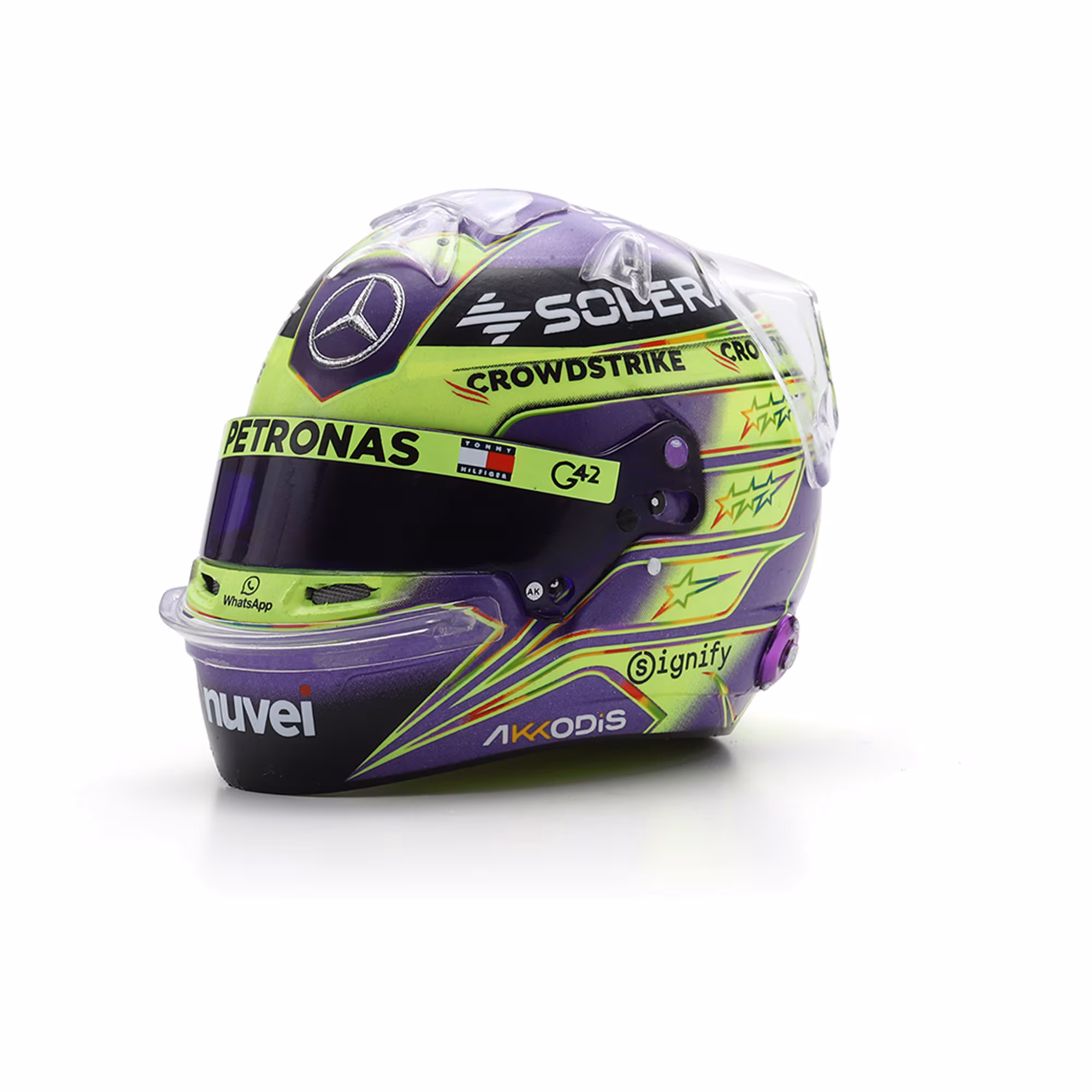 Mercedes AMG Petronas Lewis Hamilton 2024 1:5 Spark Model Helmet