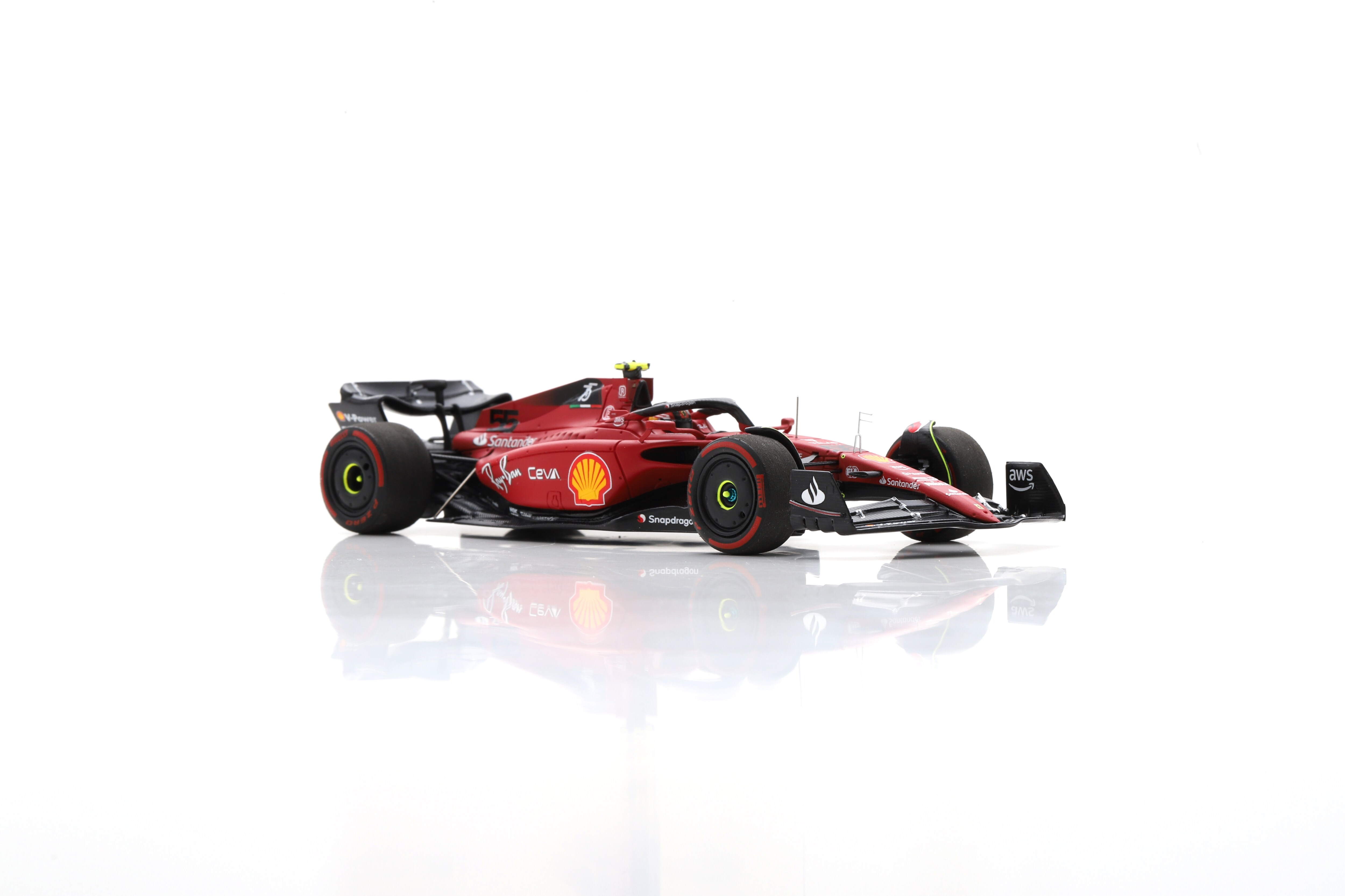 Scuderia Ferrari SF75 No.55 2nd Place Bahrain GP Carlos Sainz 1:43 LookSmart Model