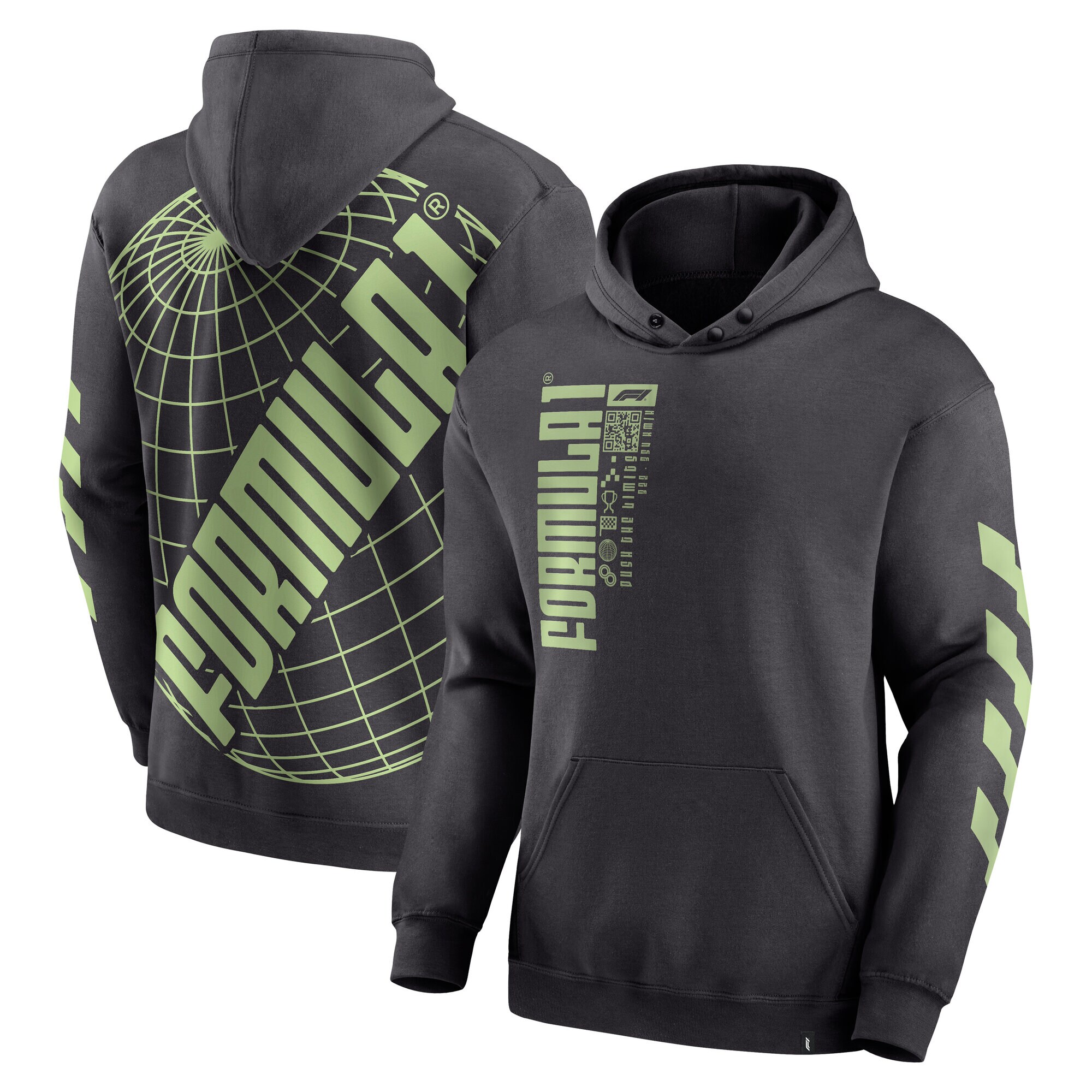 Formula 1 Globe Back Print Overhead Hoodie - Phantom