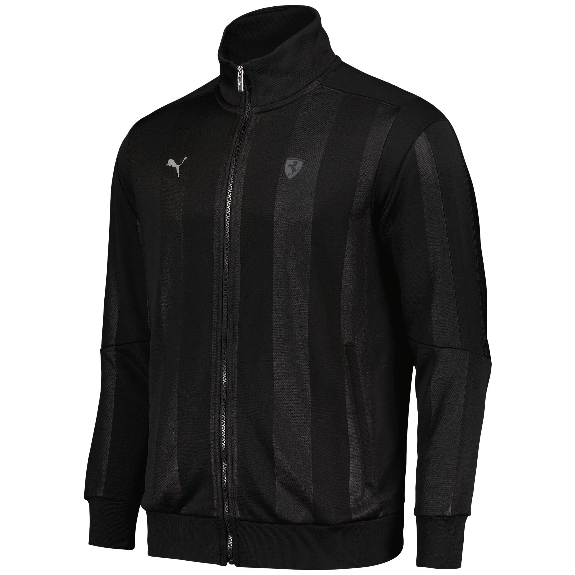 Scuderia Ferrari Race T7 Track Jacket by Puma - Black