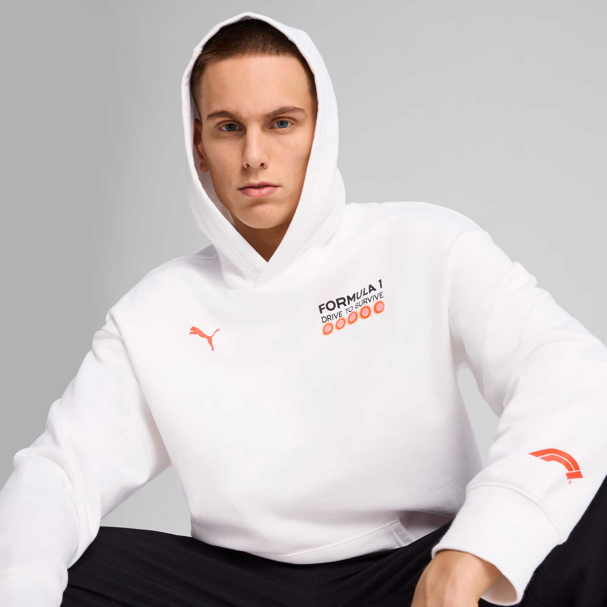 Formula 1 Drive to Survive Graphic Race Hoodie - White