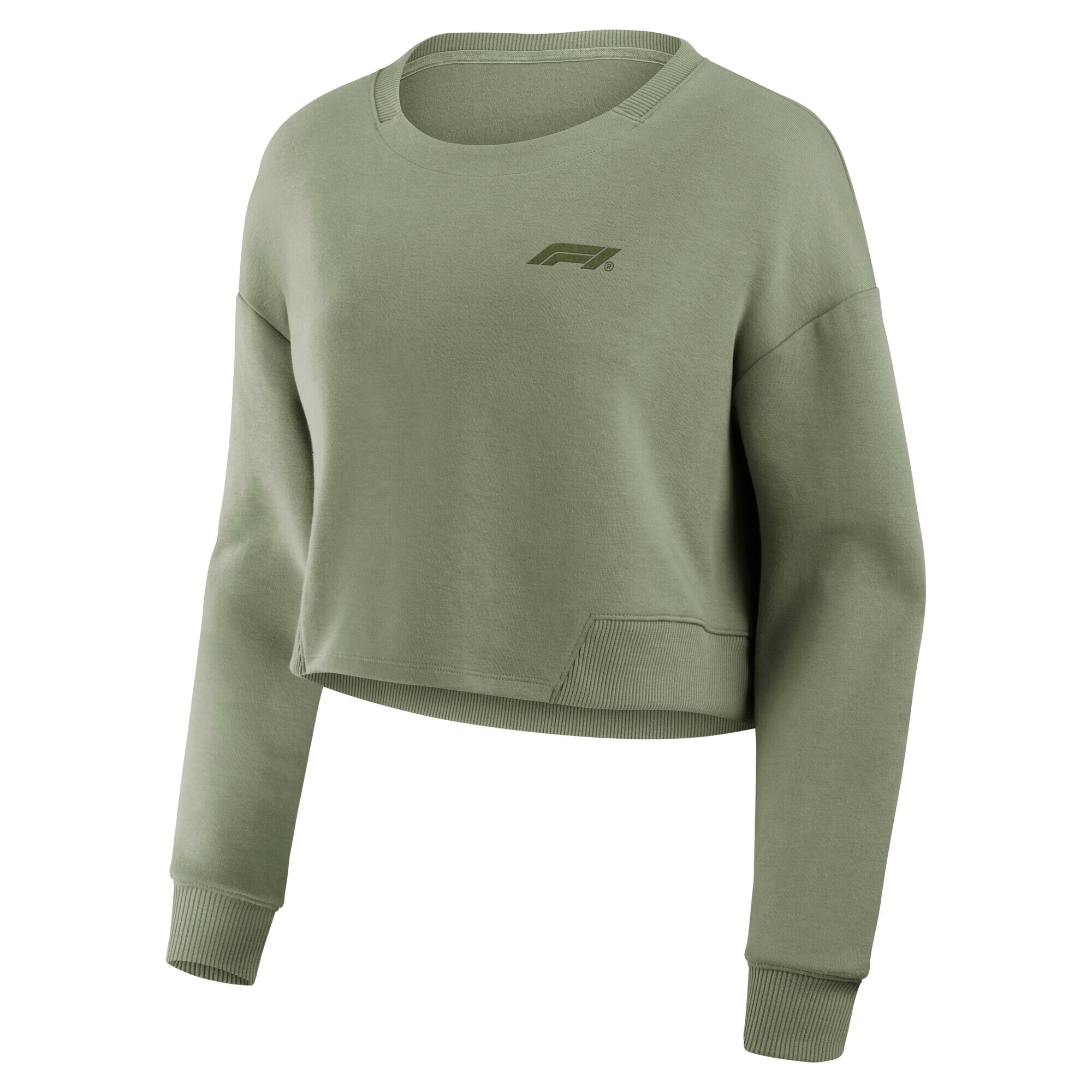 Formula 1 Elevated Gym Crew Sweatshirt - Pale Olive - Womens