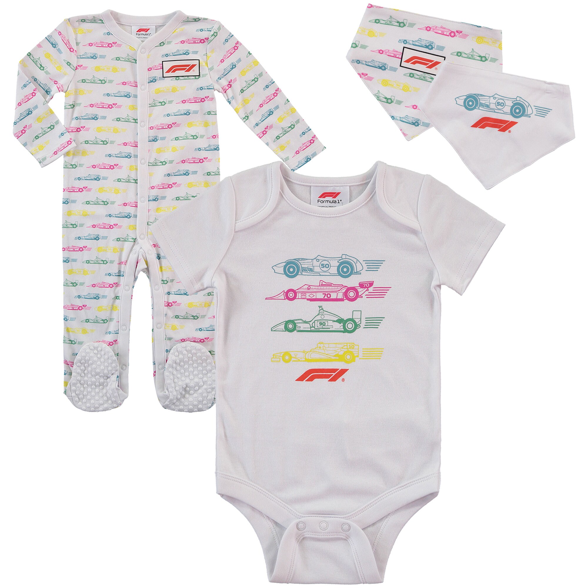 Formula 1 4 Piece Gift Set - Baby - White/Multi