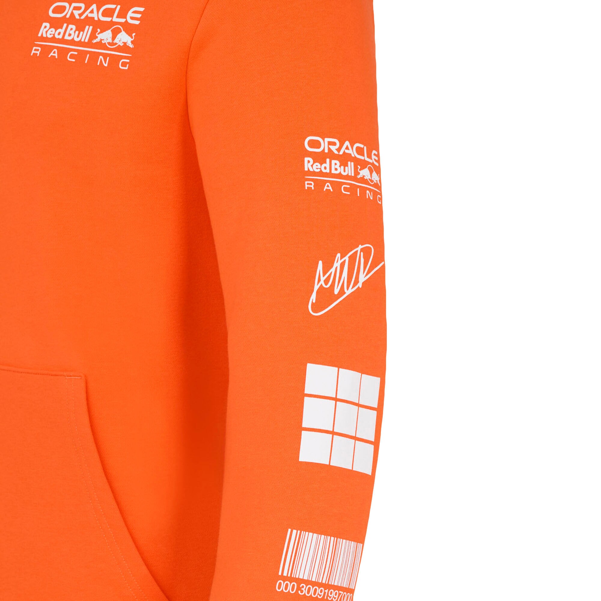 Red Bull Racing Max Verstappen Puzzle Driver Hoodie - Orange - Unisex