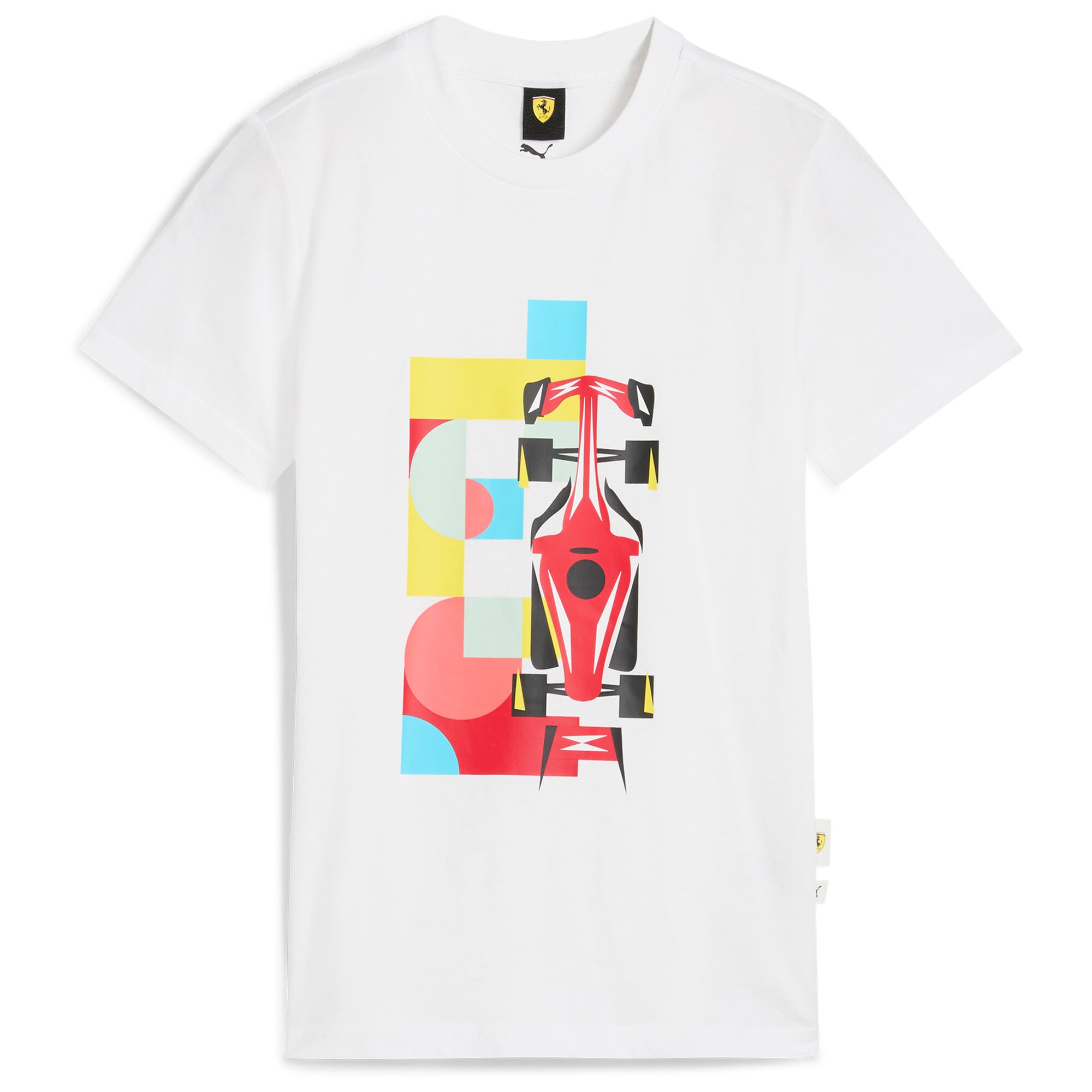 Scuderia Ferrari Race Graphic T-Shirt by Puma - White - Kids