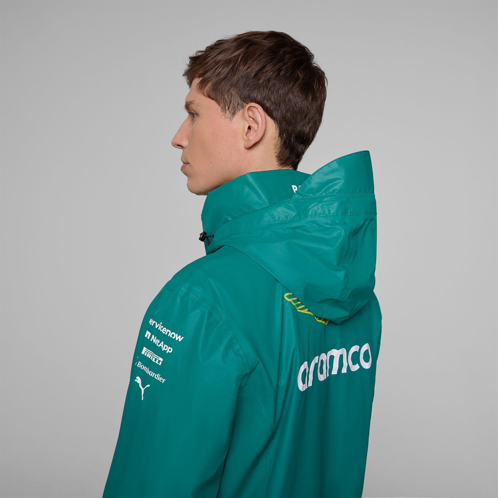 Aston Martin Aramco Cognizant F1 2025 Team Rain Jacket