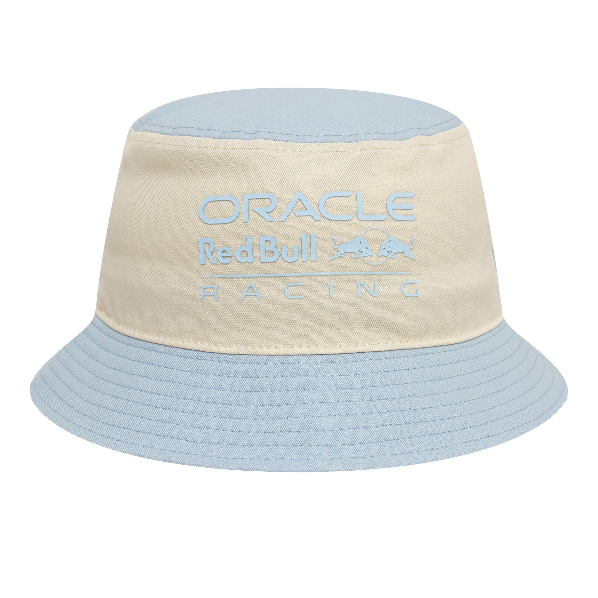 Red Bull Racing New Era Contrast Tapered Bucket Hat - Light Cream/Blue