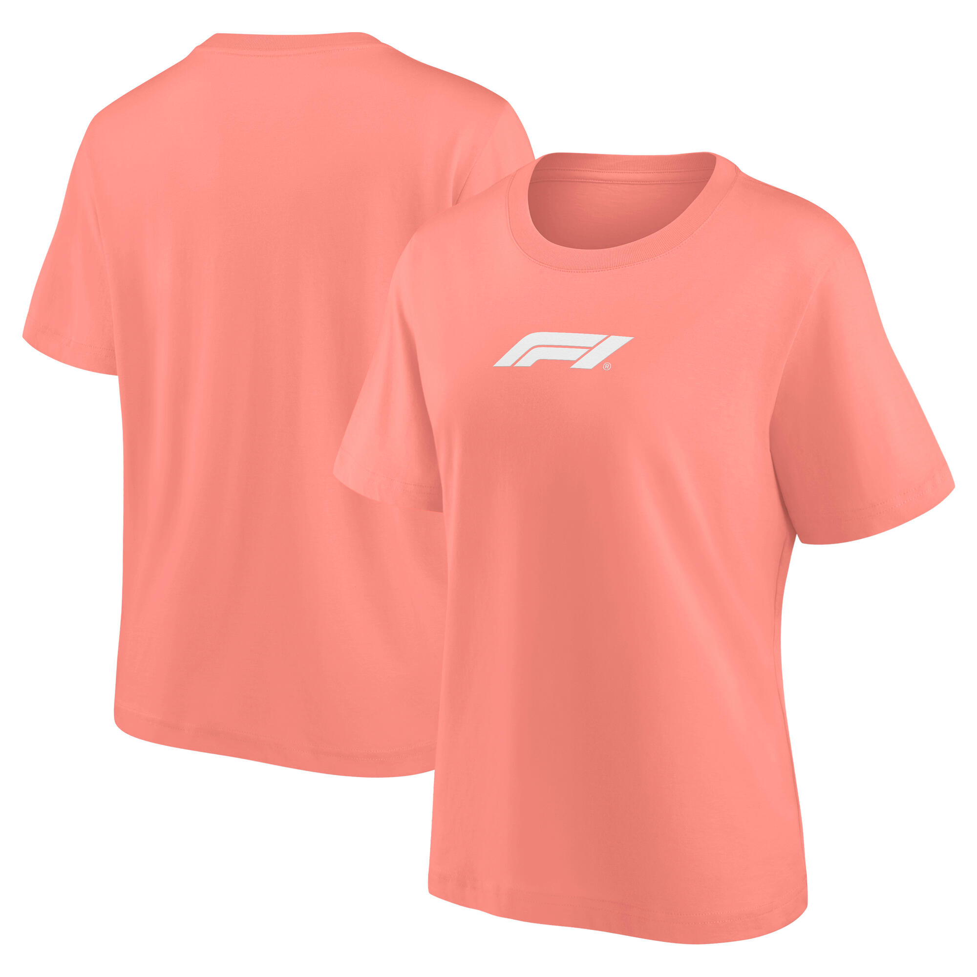 Formula 1 Small Mono Logo Oversized T-Shirt - Coral Haze - Womens