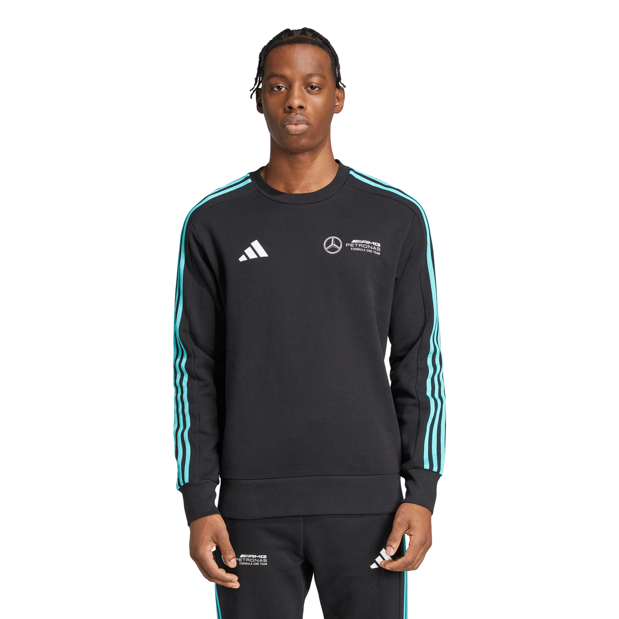 Mercedes AMG Petronas adidas F1 Logo Sweatshirt - Black