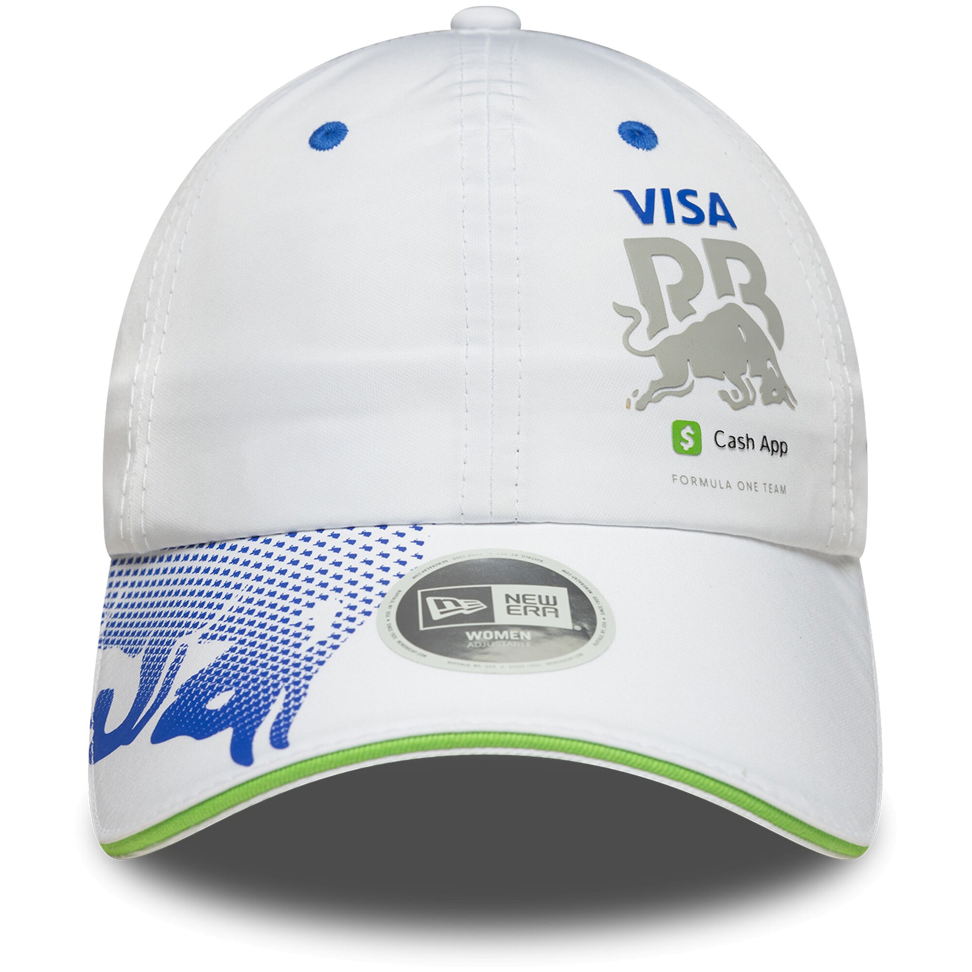 VCARB New Era Team Ponytail Cap - White - Womens