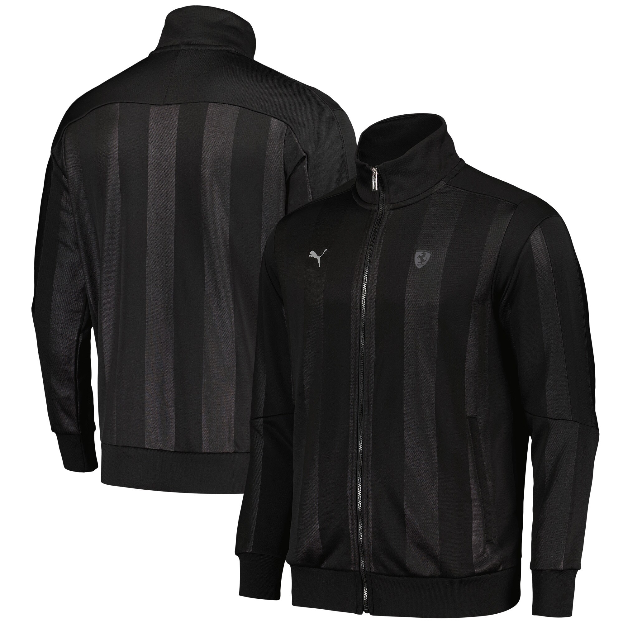 Scuderia Ferrari Race T7 Track Jacket by Puma - Black
